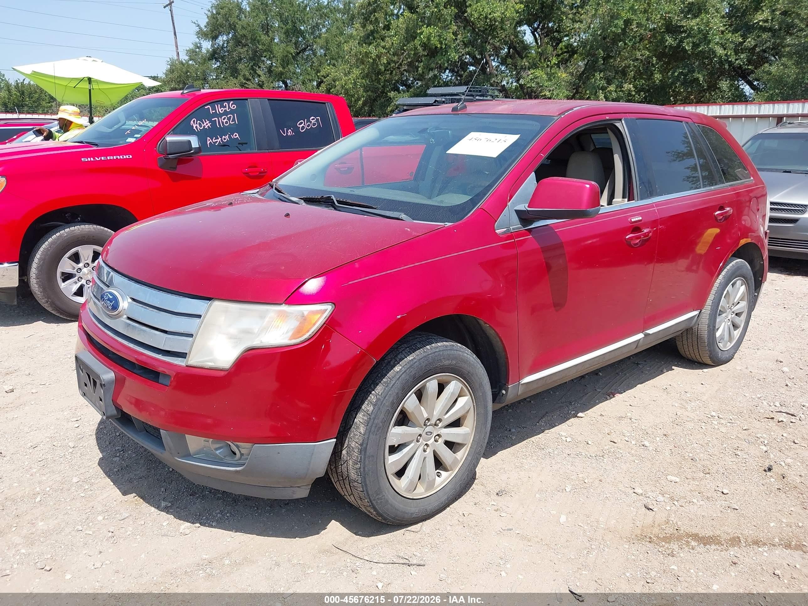 2010 Ford Edge Limited Red vin: 2FMDK3KC7ABB46654