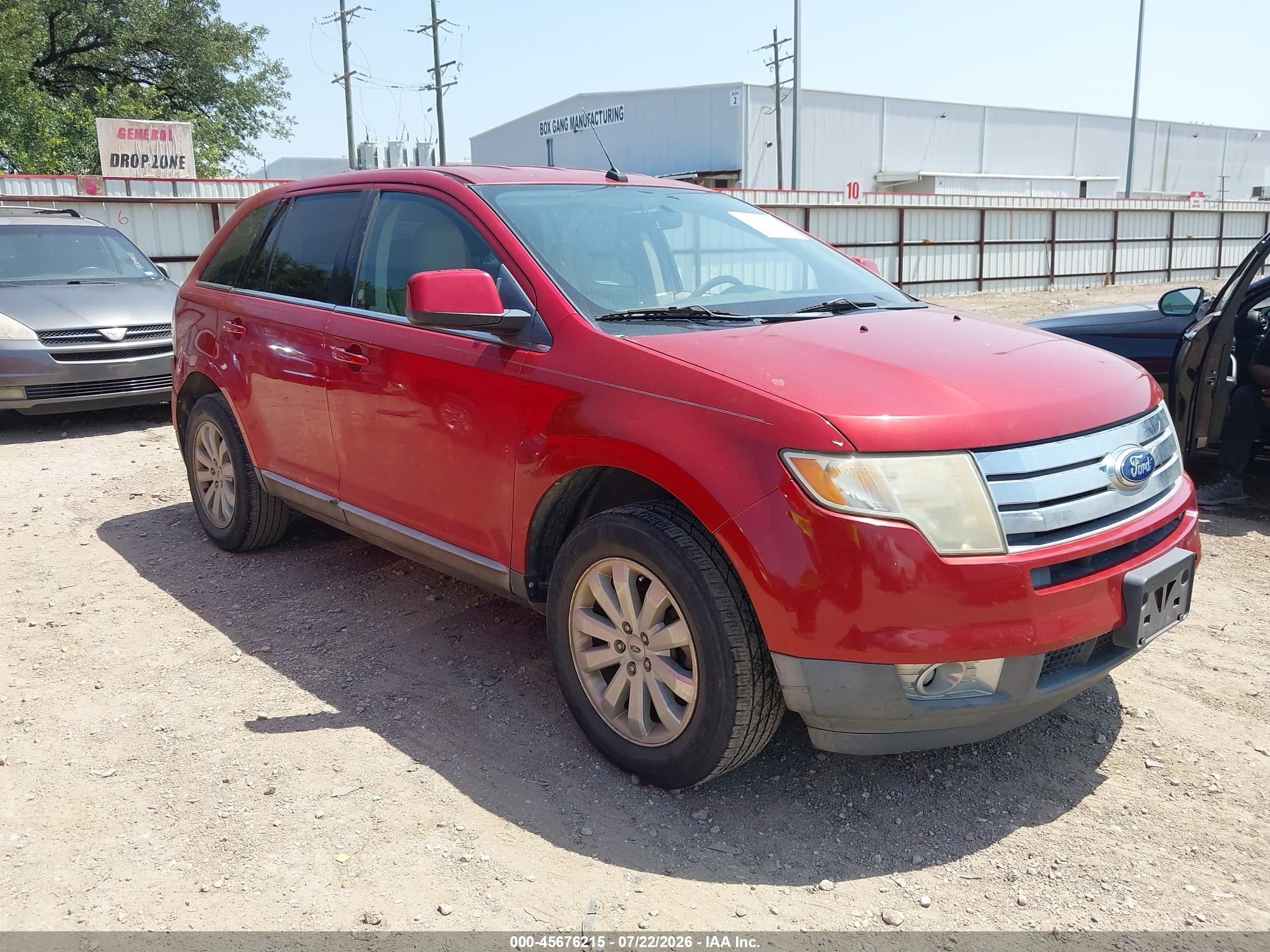 2010 Ford Edge Limited Red vin: 2FMDK3KC7ABB46654