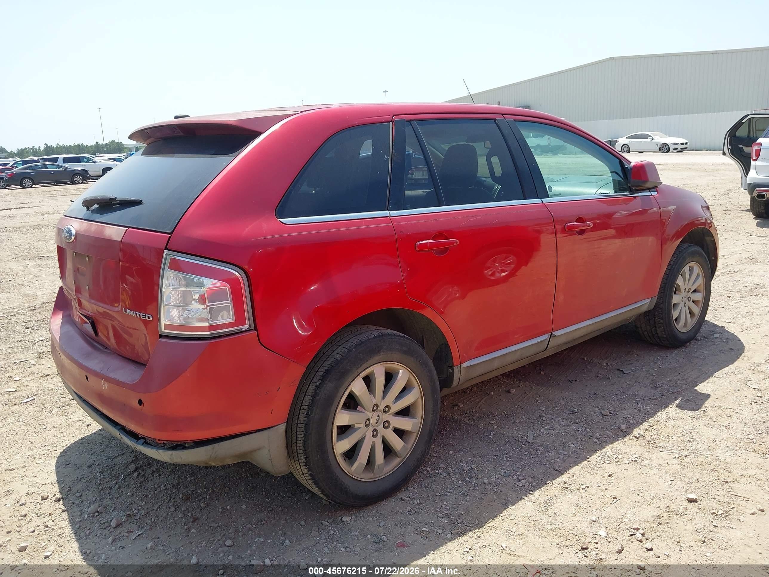 2010 Ford Edge Limited Red vin: 2FMDK3KC7ABB46654