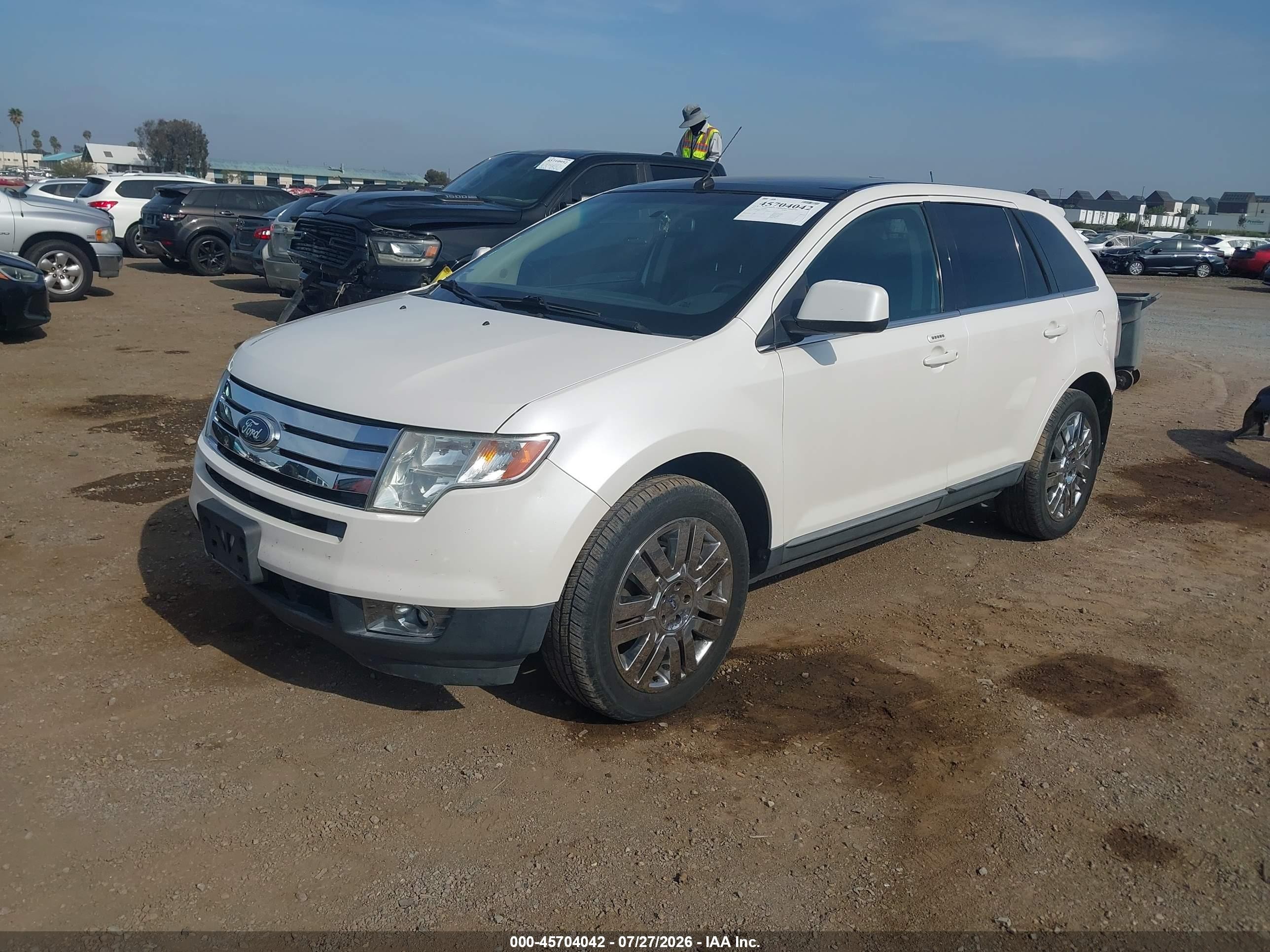 2010 Ford Edge Limited Белый vin: 2FMDK3KC7ABB77404