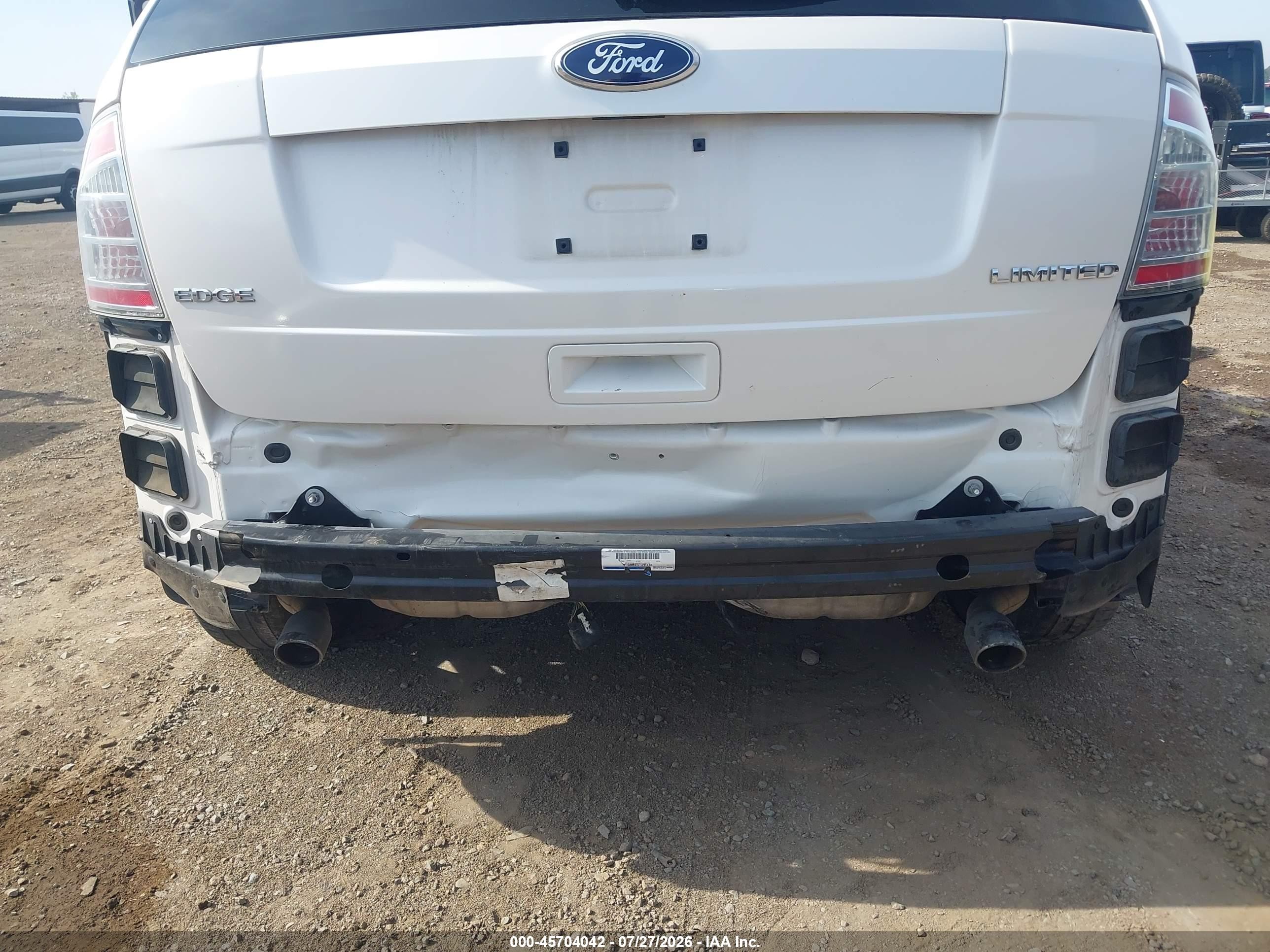 2010 Ford Edge Limited Белый vin: 2FMDK3KC7ABB77404
