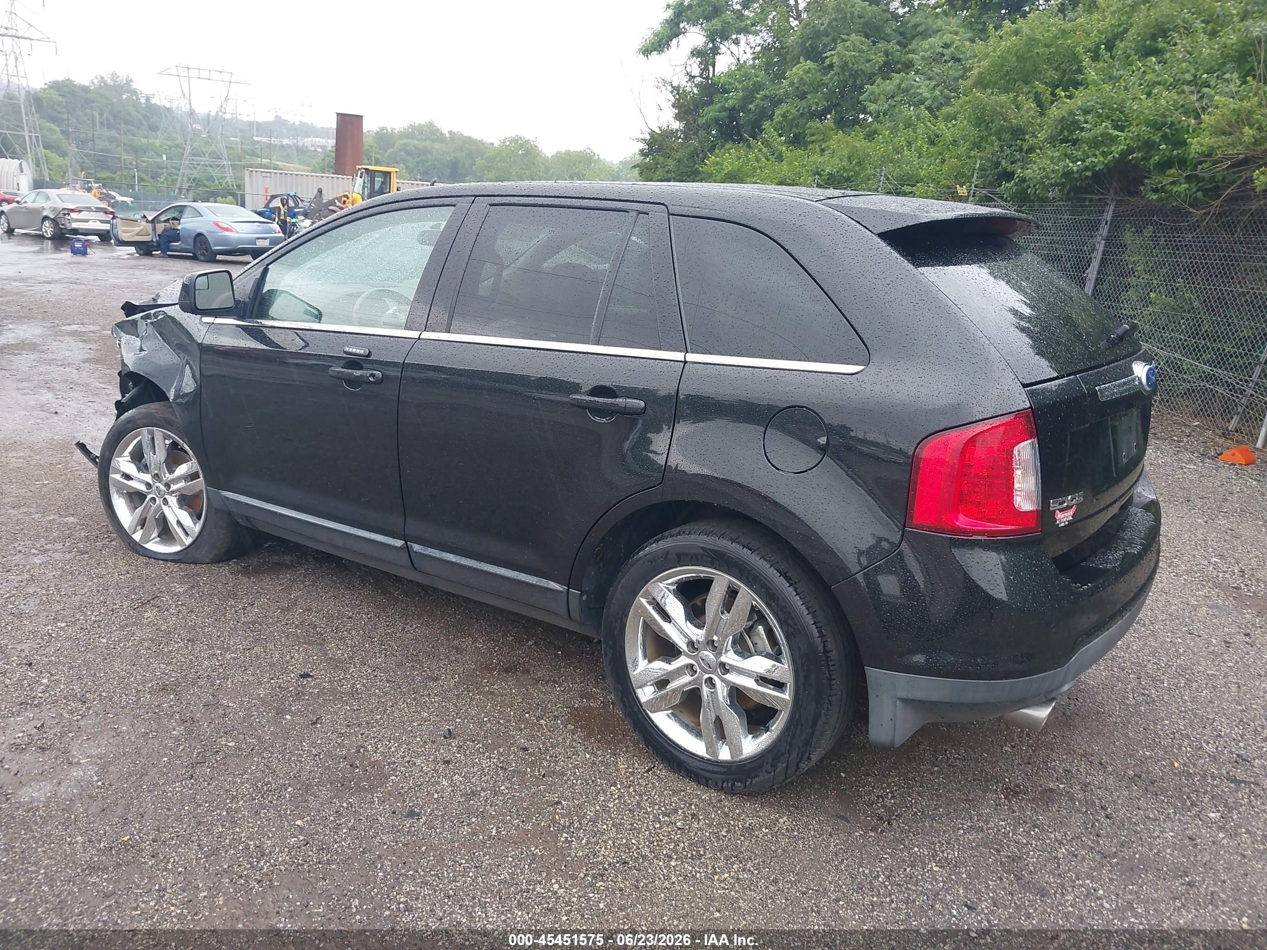 2011 Ford Edge Limited Black vin: 2FMDK3KC7BBA37743