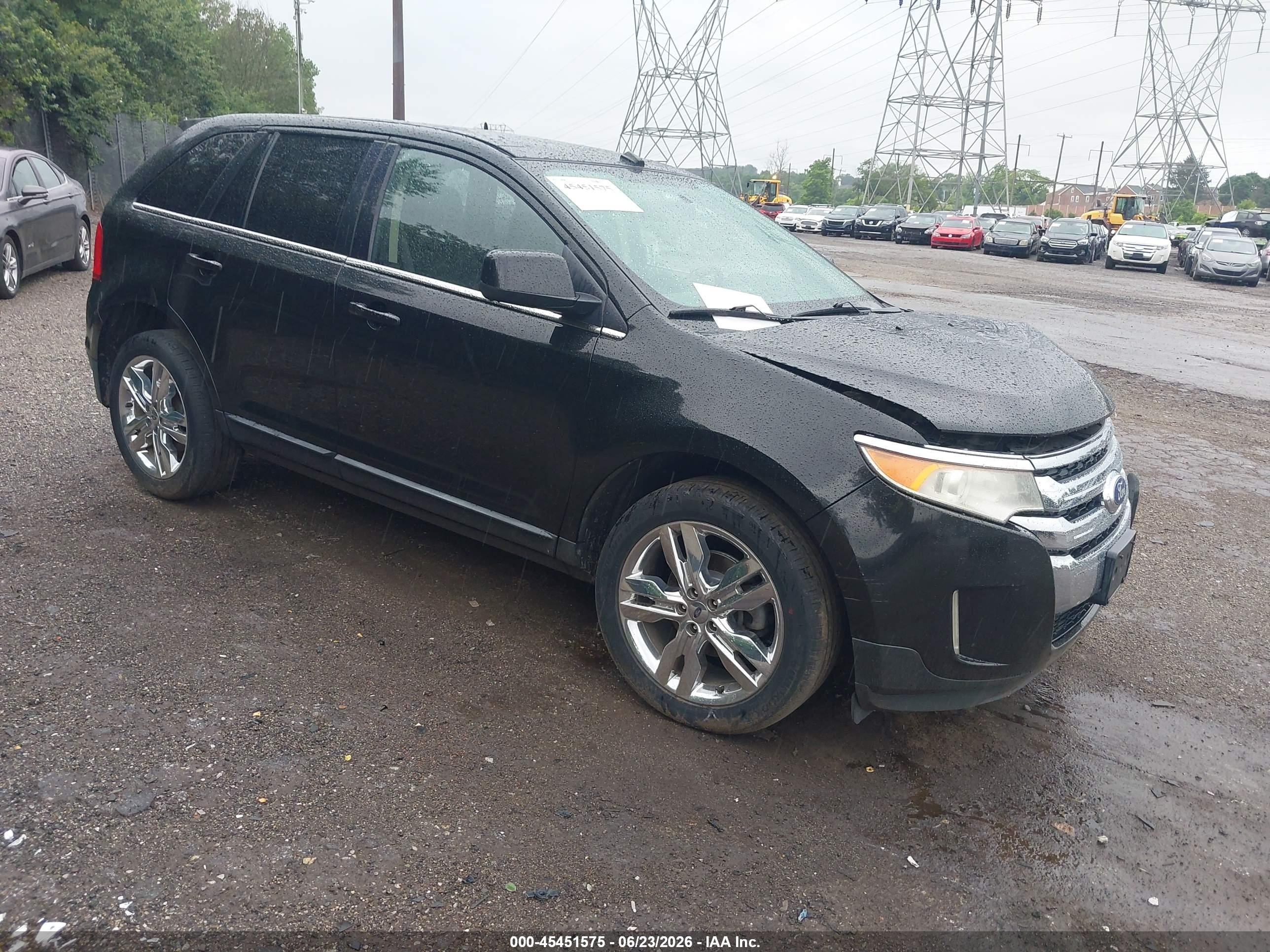 2011 Ford Edge Limited Black vin: 2FMDK3KC7BBA37743