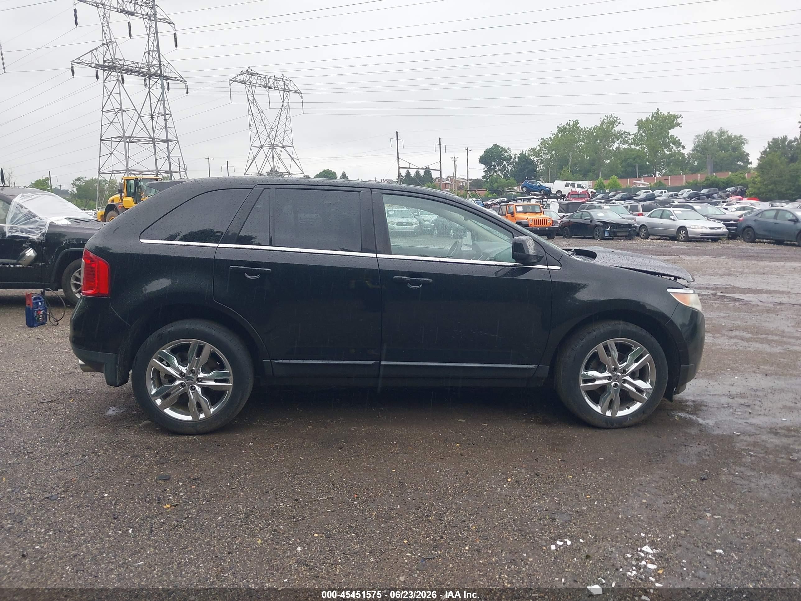 2011 Ford Edge Limited Black vin: 2FMDK3KC7BBA37743