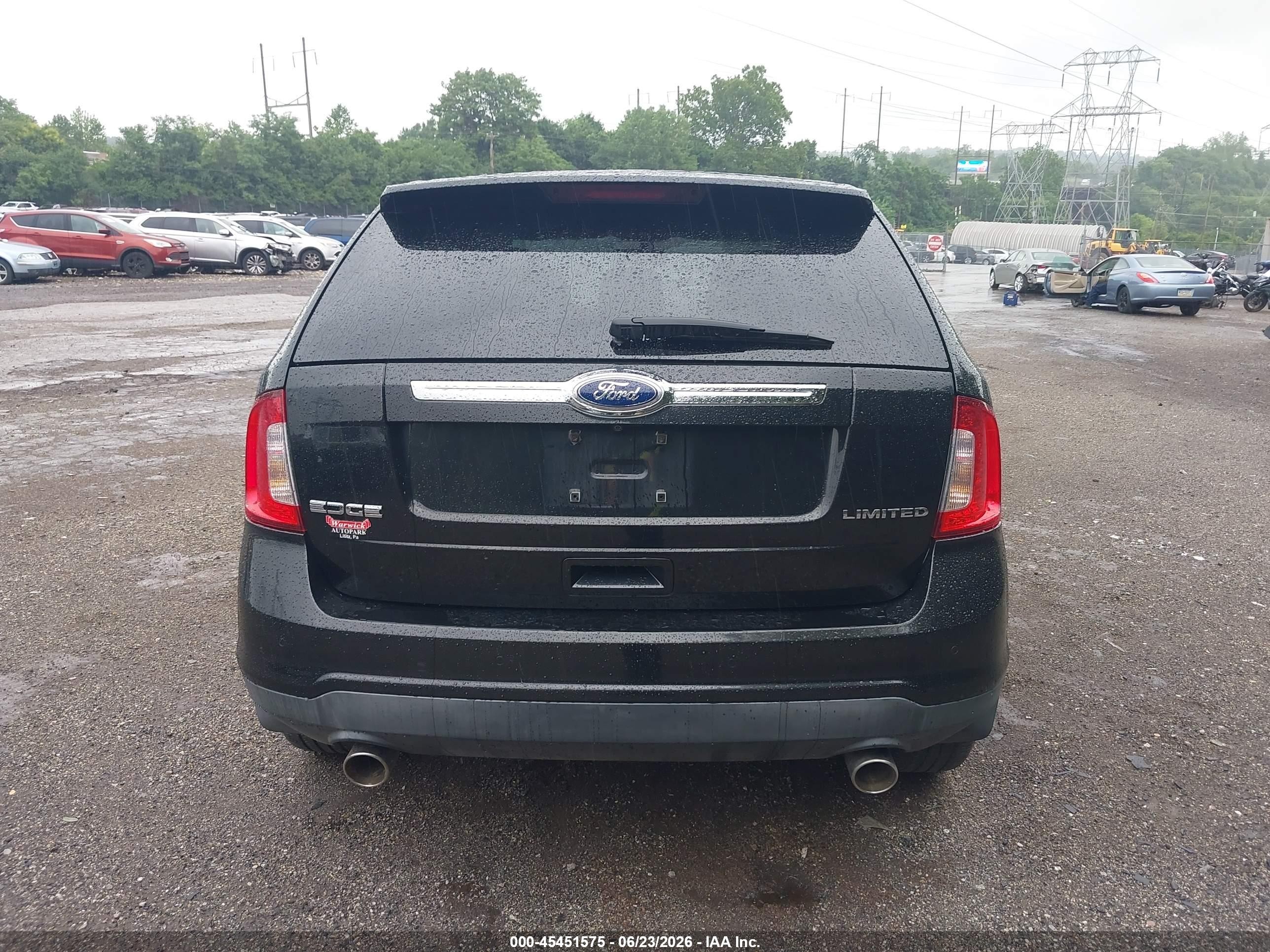 2011 Ford Edge Limited Black vin: 2FMDK3KC7BBA37743