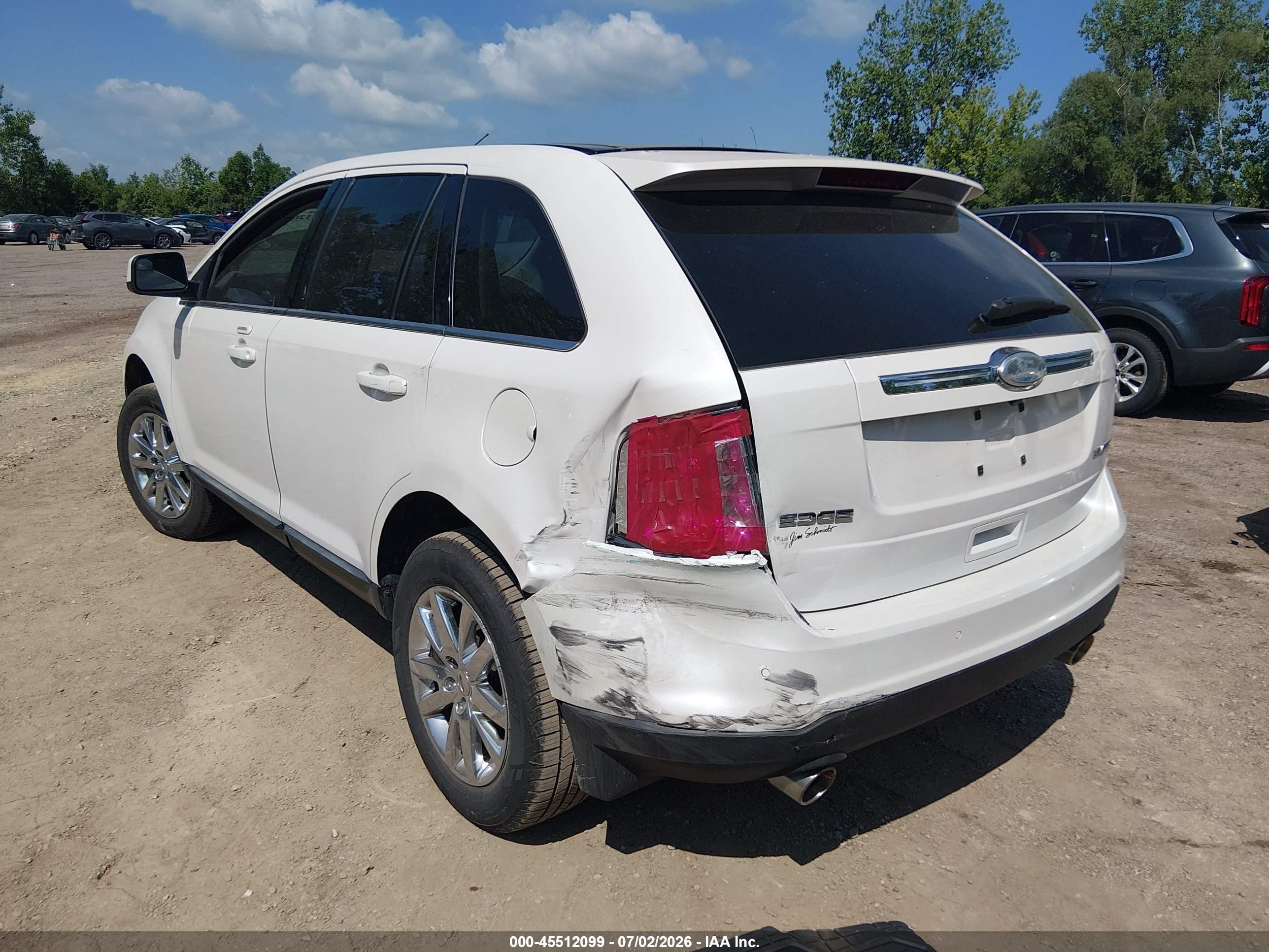 2011 Ford Edge Limited White vin: 2FMDK3KC7BBA68961