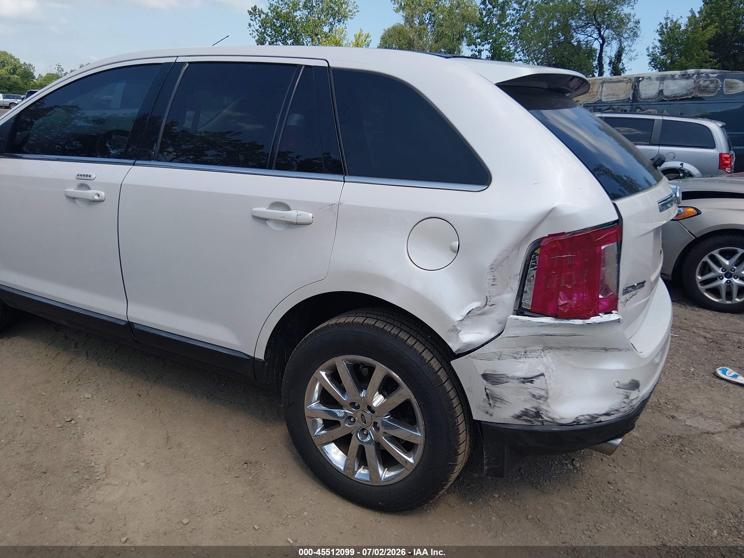 2011 Ford Edge Limited White vin: 2FMDK3KC7BBA68961