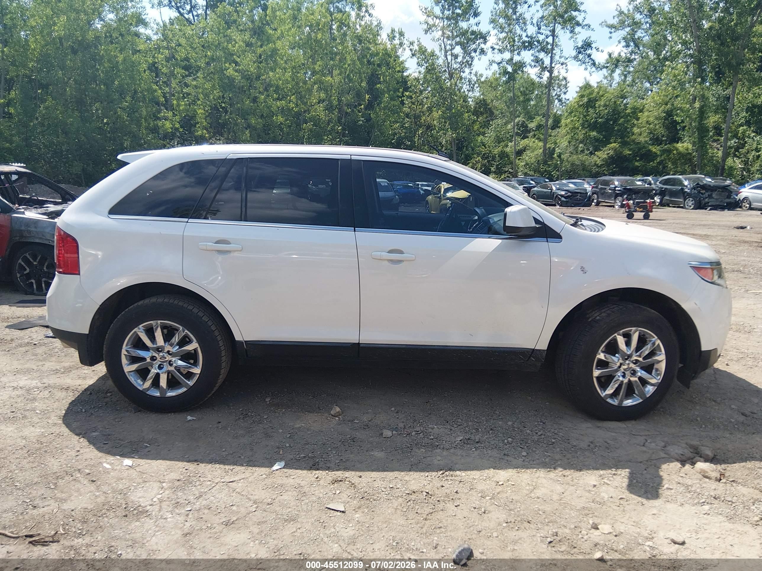 2011 Ford Edge Limited White vin: 2FMDK3KC7BBA68961
