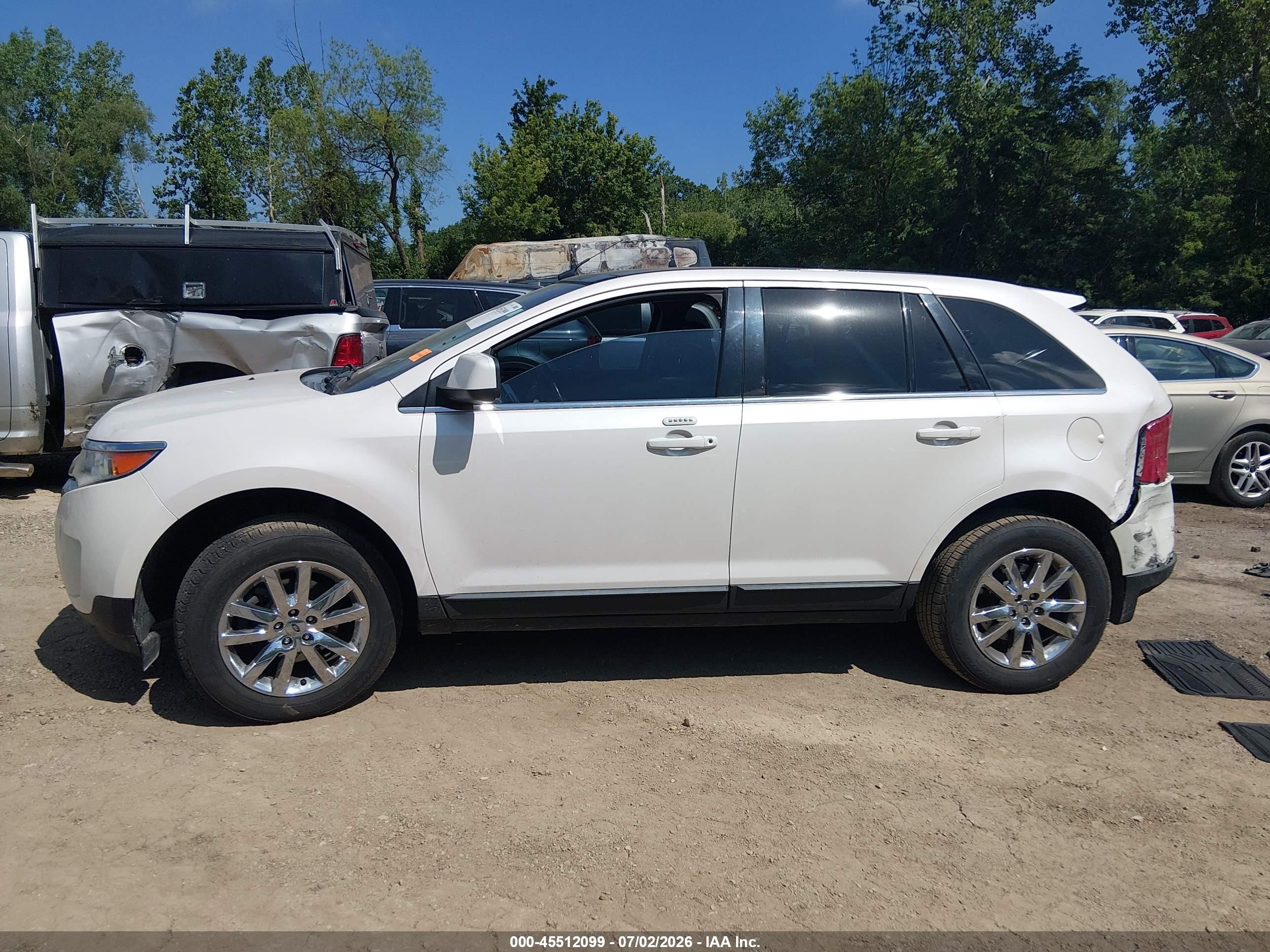 2011 Ford Edge Limited White vin: 2FMDK3KC7BBA68961