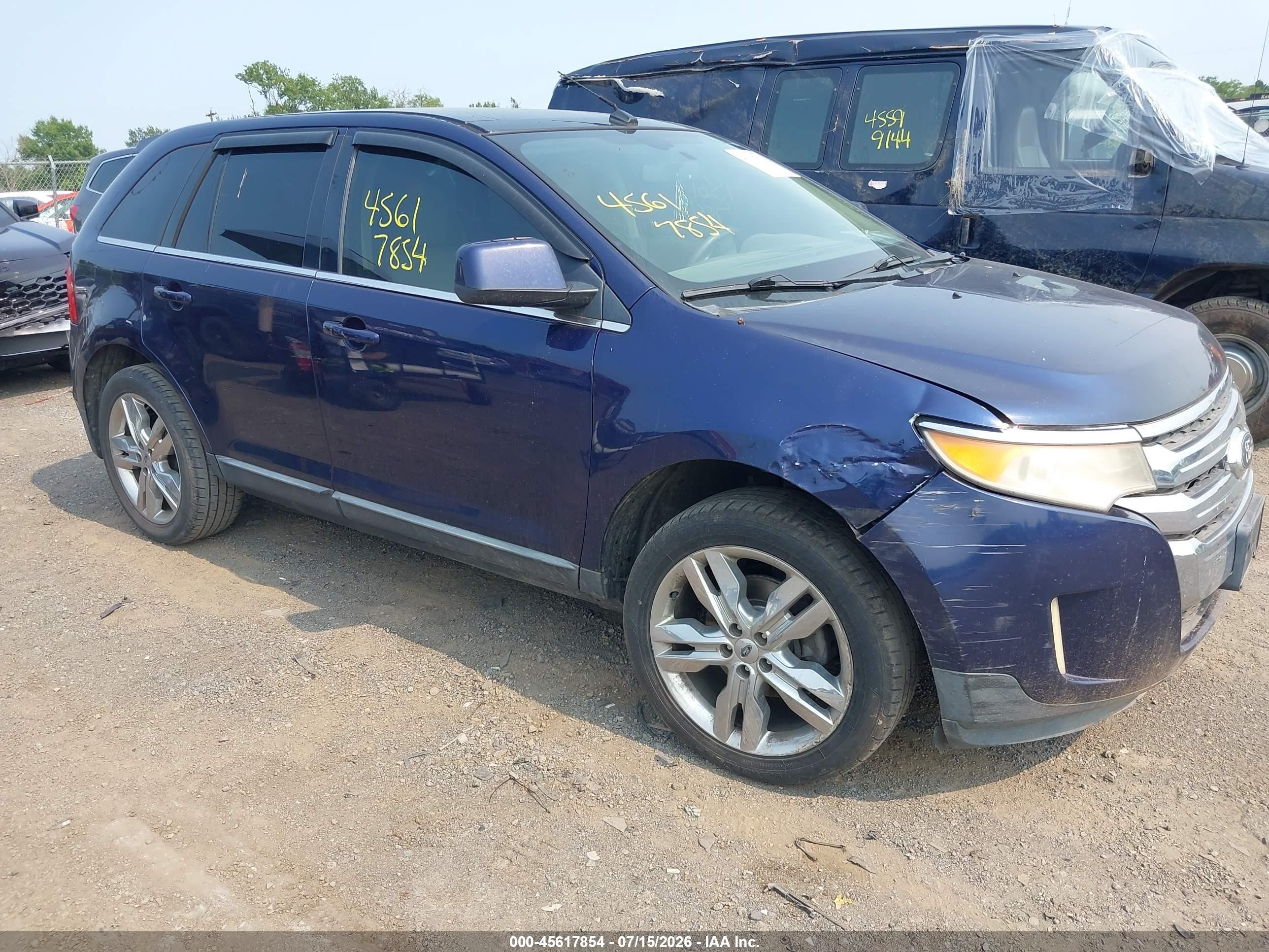2011 Ford Edge Limited Blue vin: 2FMDK3KC7BBA74775