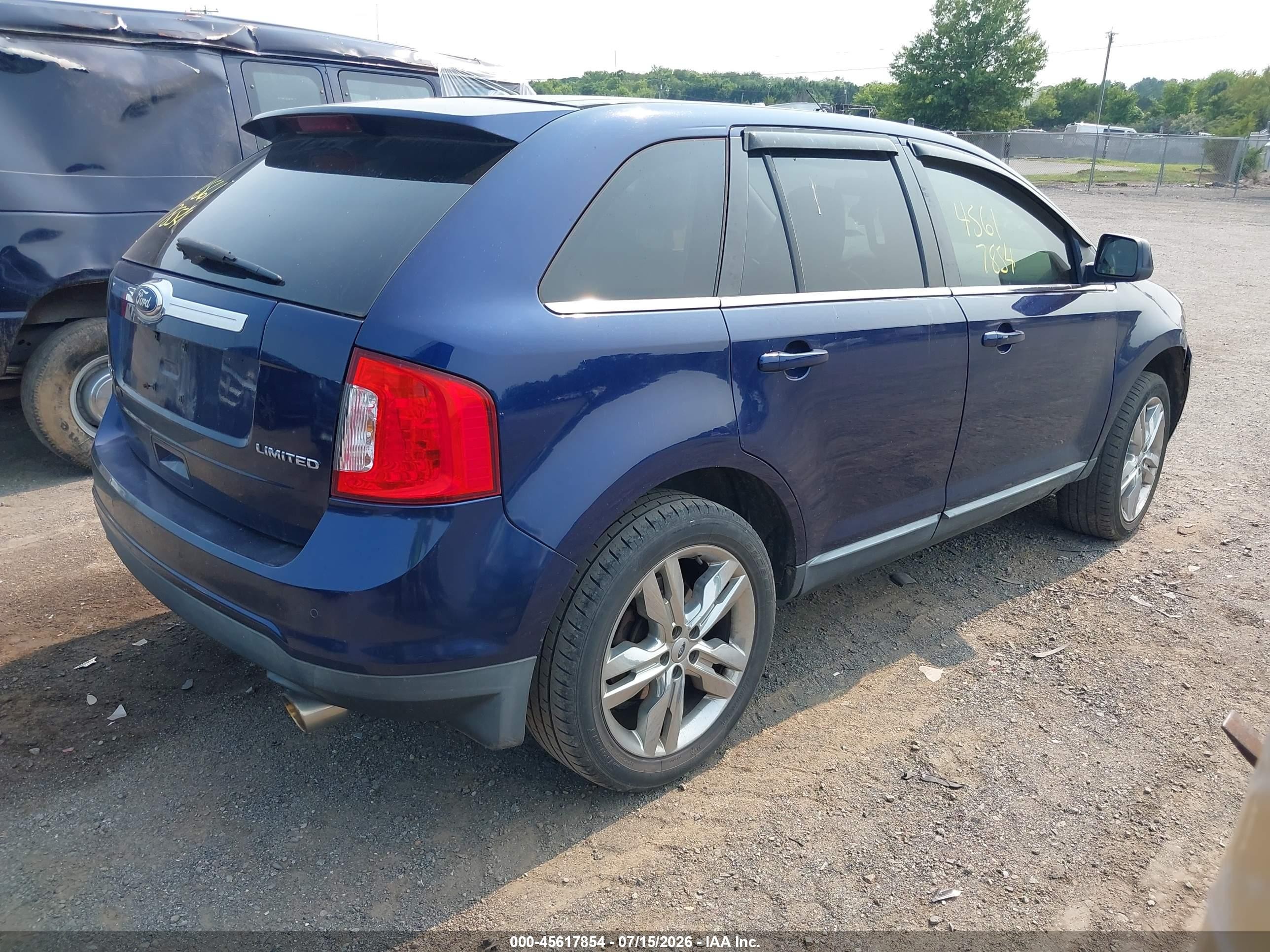 2011 Ford Edge Limited Синий vin: 2FMDK3KC7BBA74775