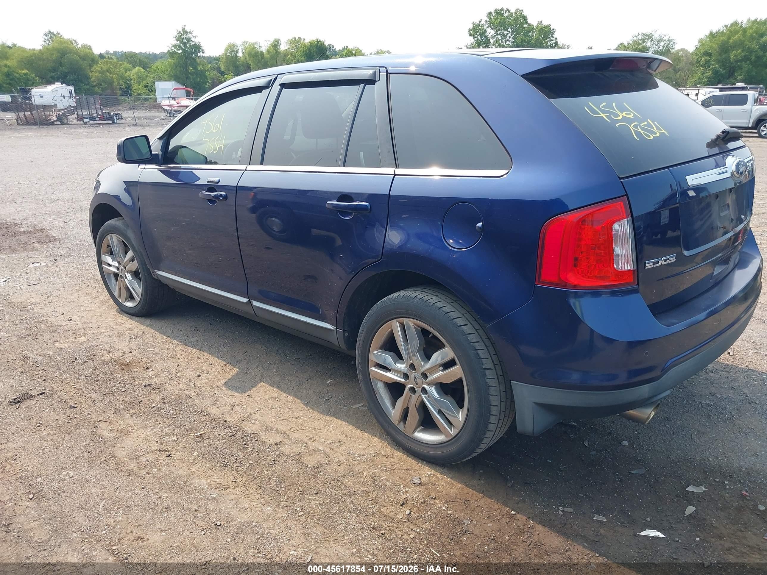 2011 Ford Edge Limited Синий vin: 2FMDK3KC7BBA74775