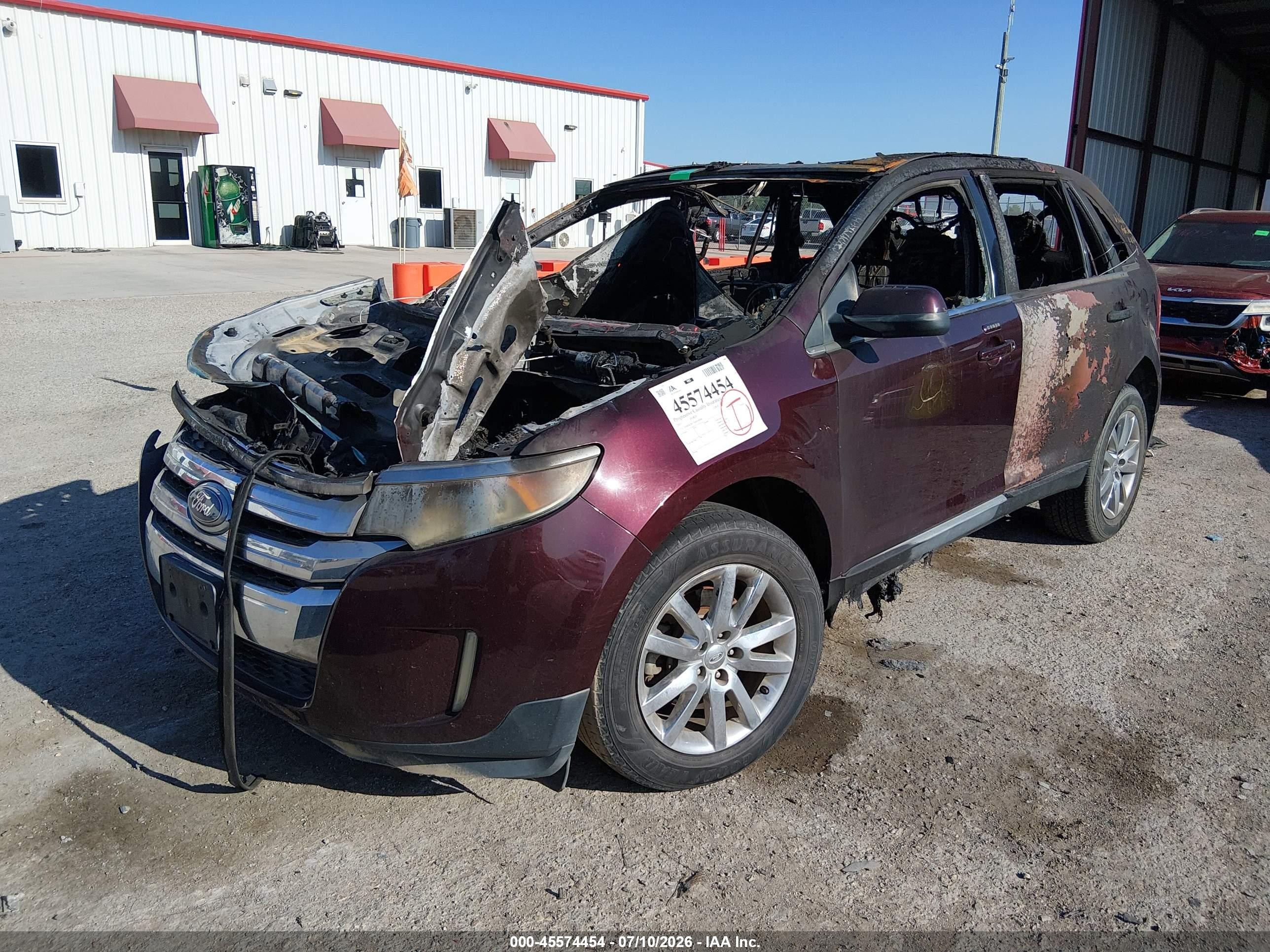 2011 Ford Edge Limited Burgundy vin: 2FMDK3KC7BBA92094