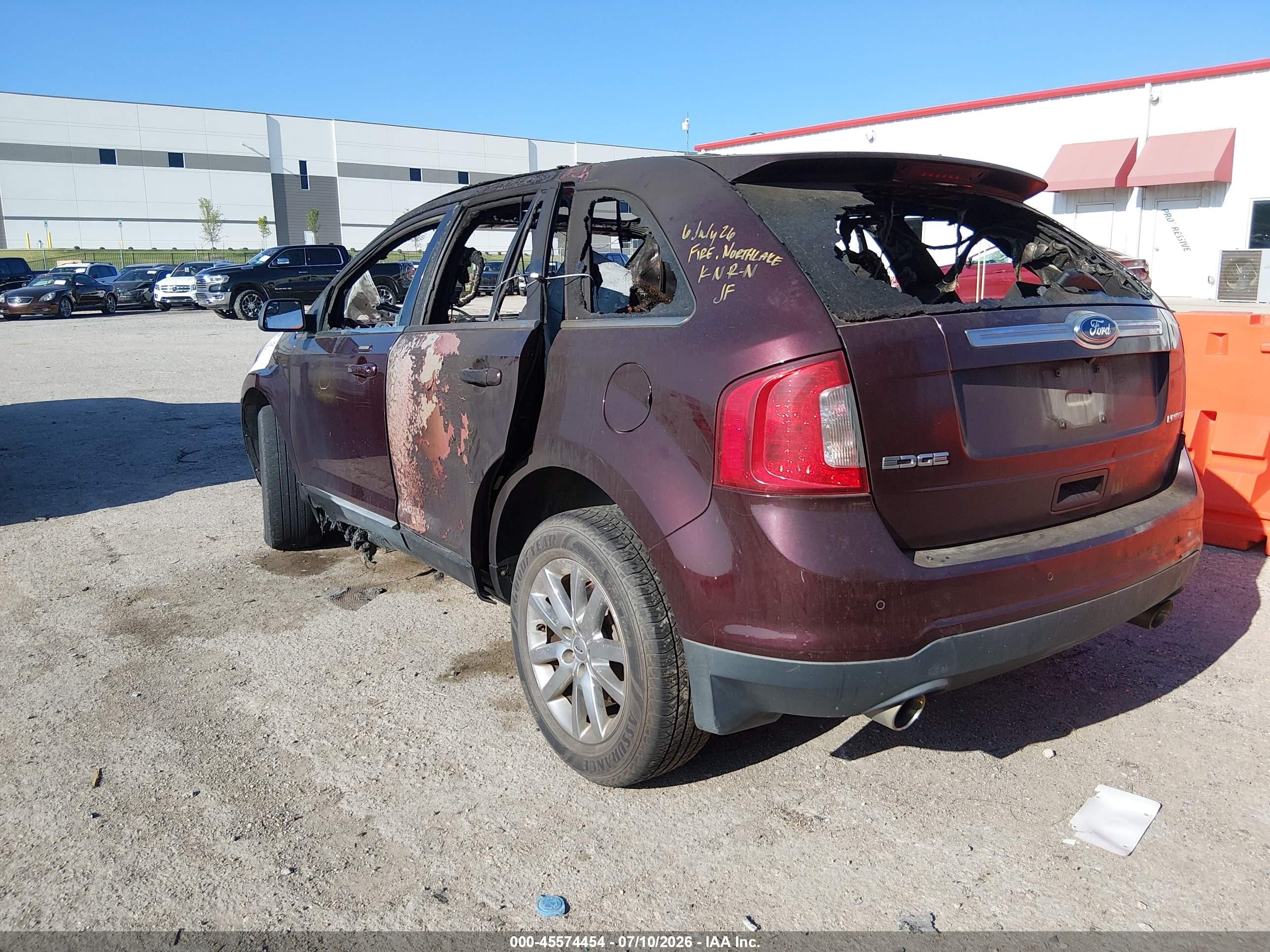2011 Ford Edge Limited Burgundy vin: 2FMDK3KC7BBA92094