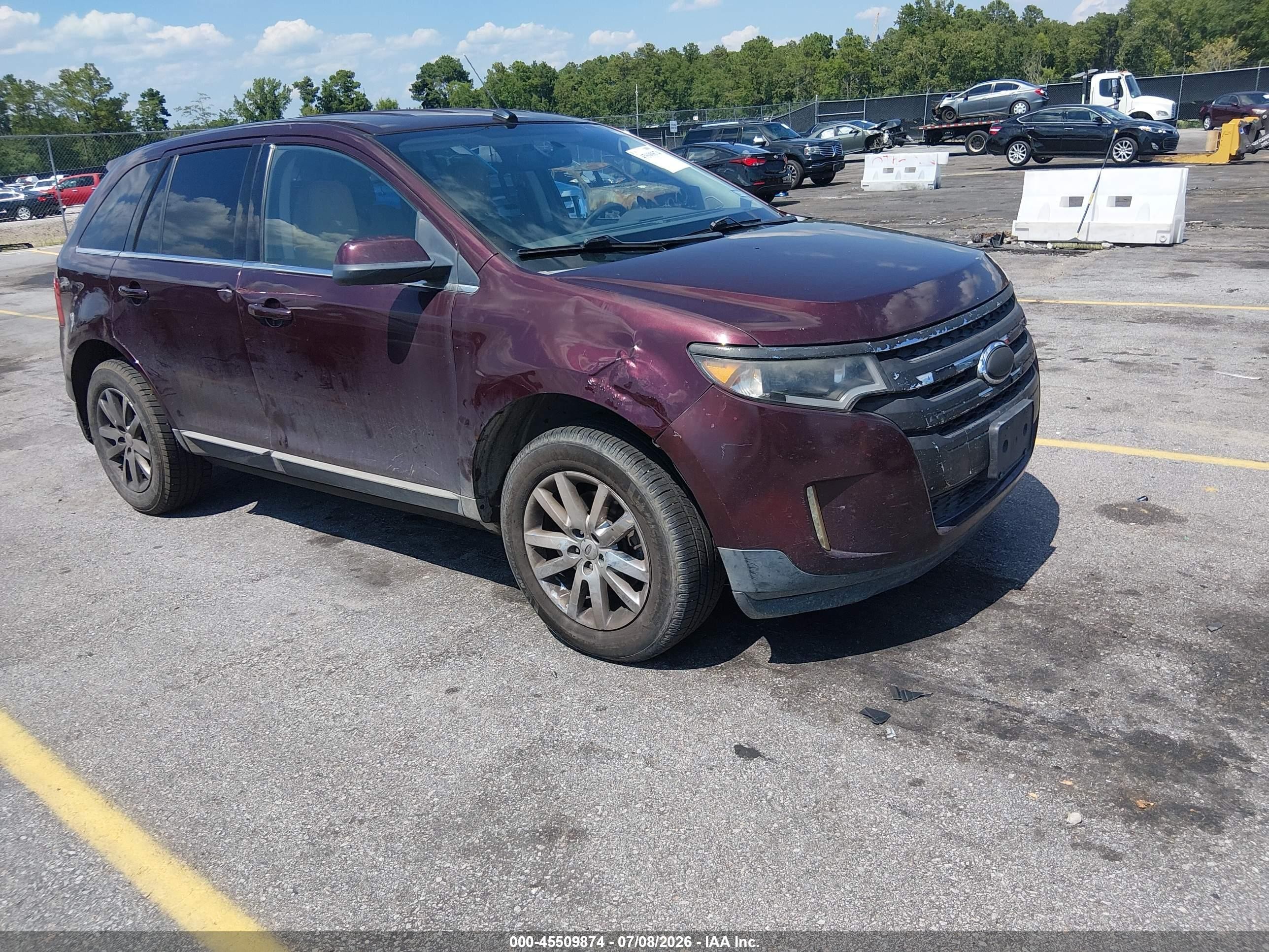 2011 Ford Edge Limited Purple vin: 2FMDK3KC7BBB32772