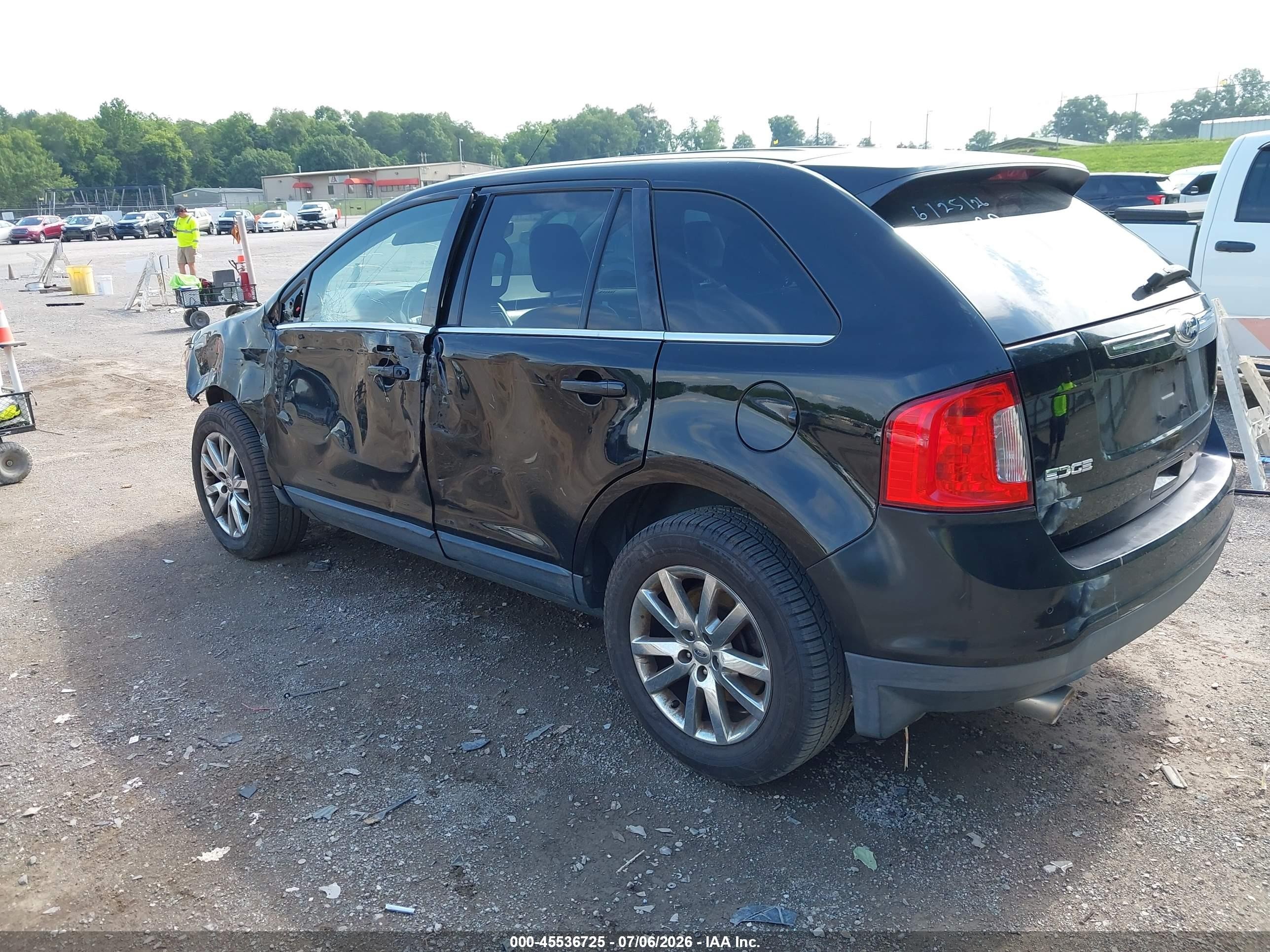 2012 Ford Edge Limited Black vin: 2FMDK3KC7CBA16196