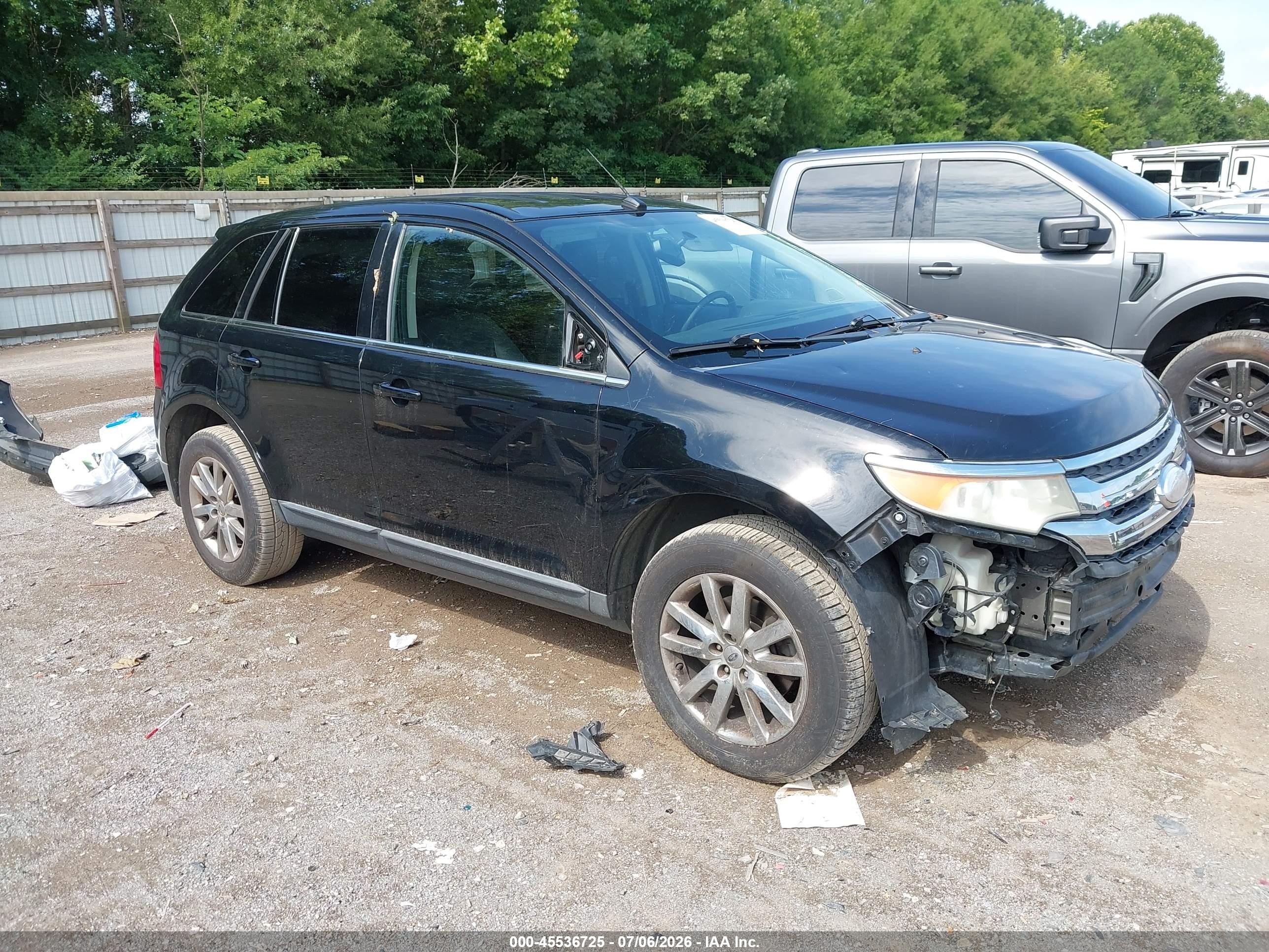 2012 Ford Edge Limited Black vin: 2FMDK3KC7CBA16196