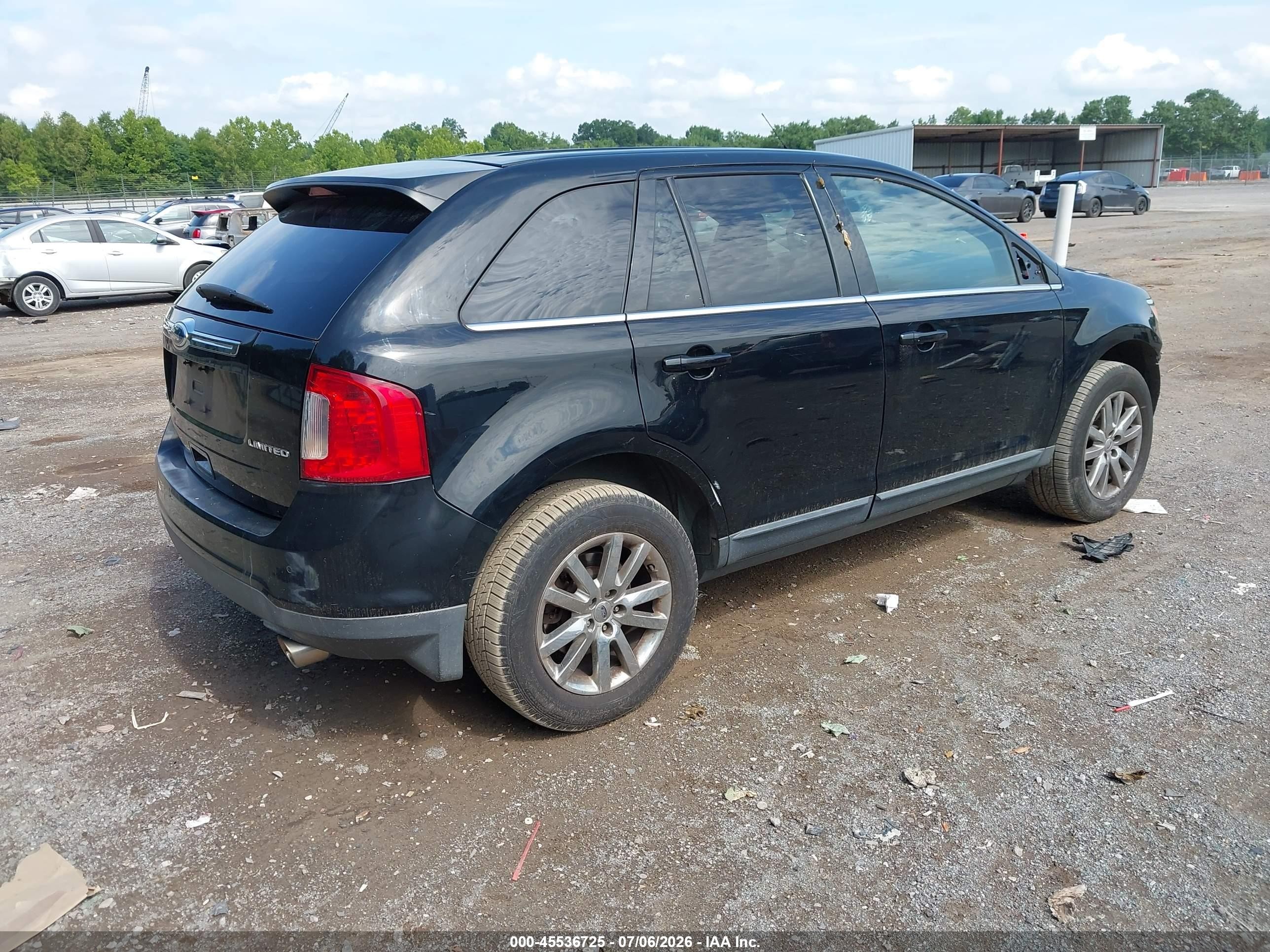 2012 Ford Edge Limited Black vin: 2FMDK3KC7CBA16196