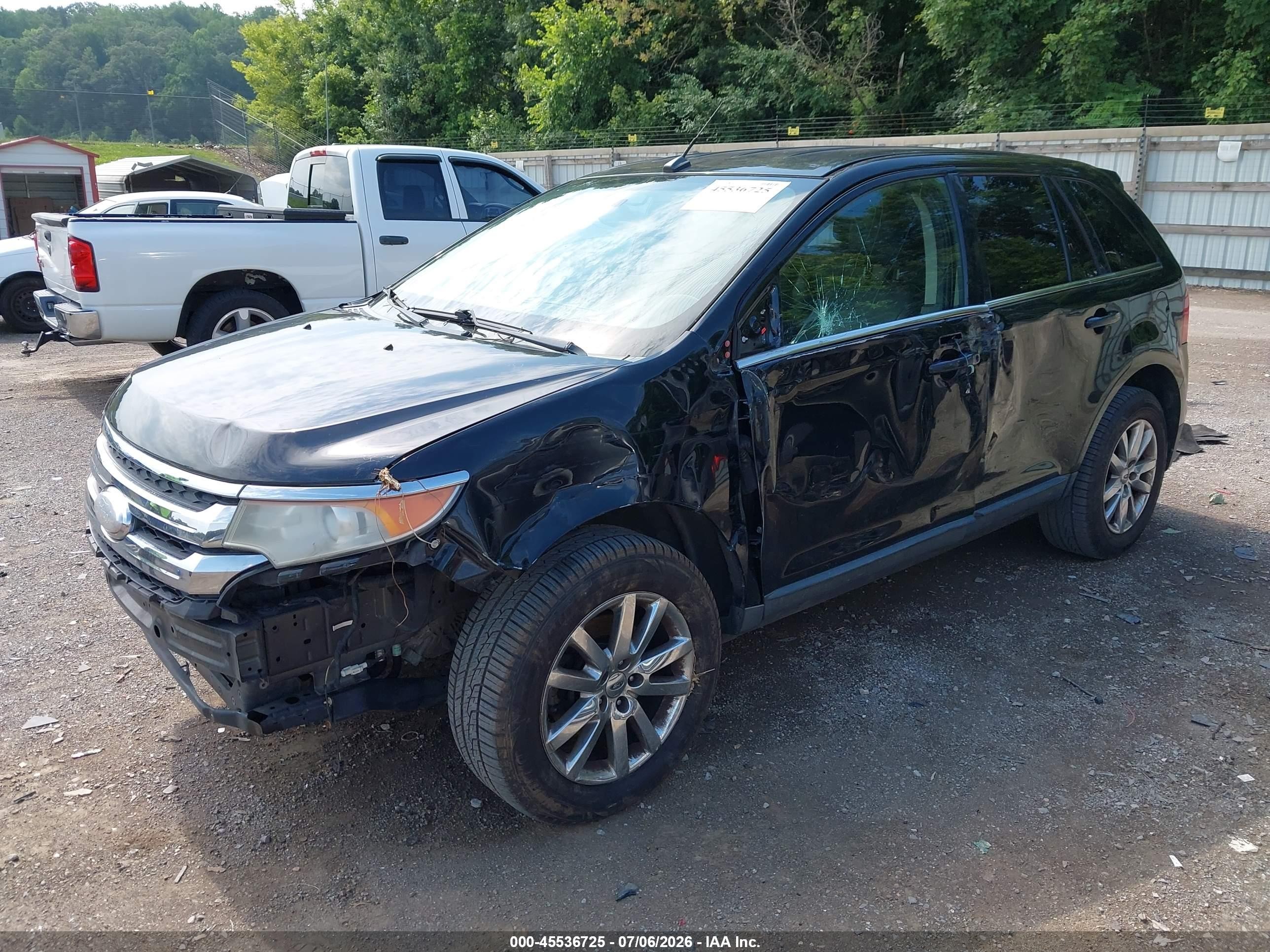 2012 Ford Edge Limited Black vin: 2FMDK3KC7CBA16196