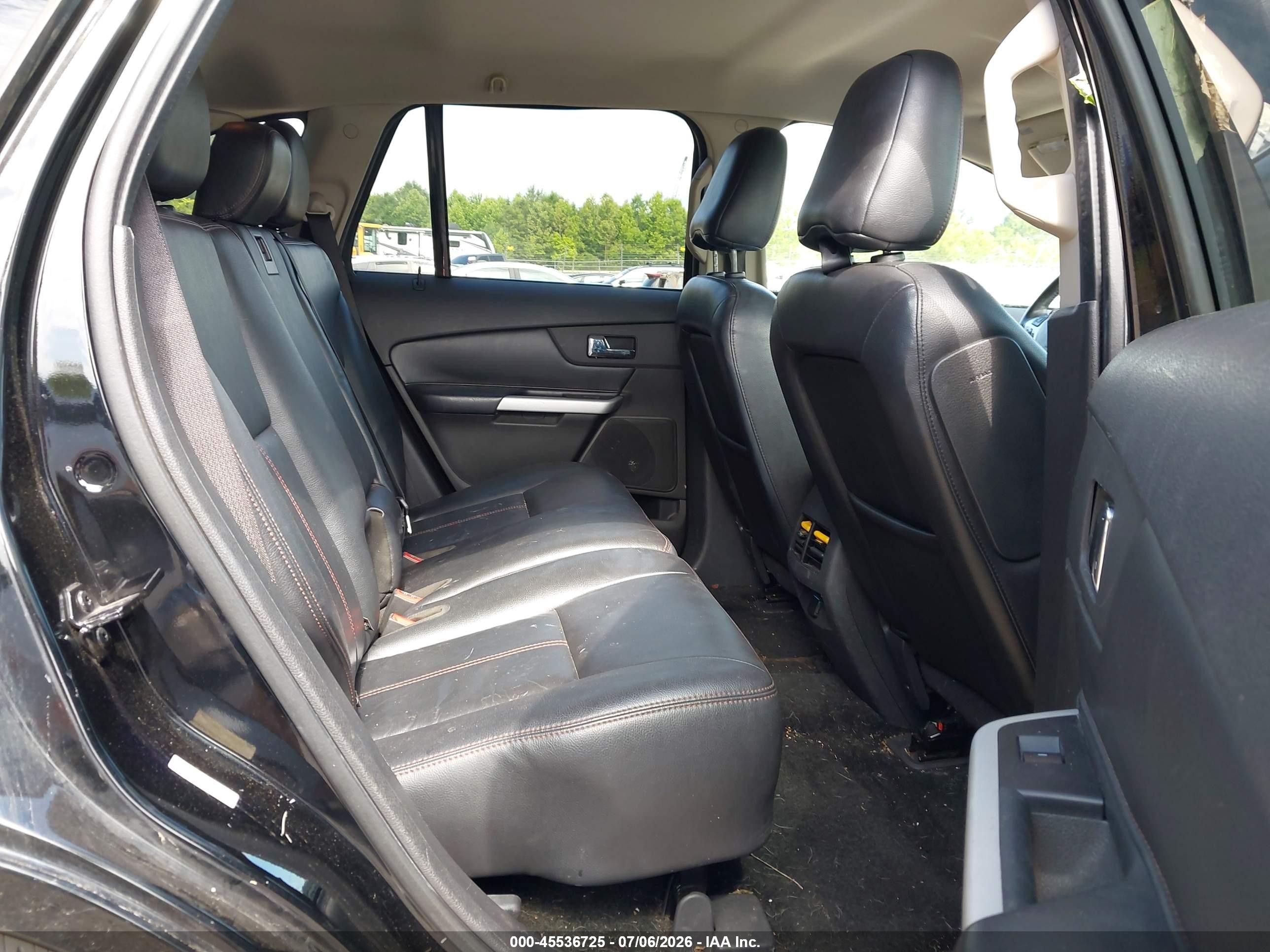 2012 Ford Edge Limited Black vin: 2FMDK3KC7CBA16196