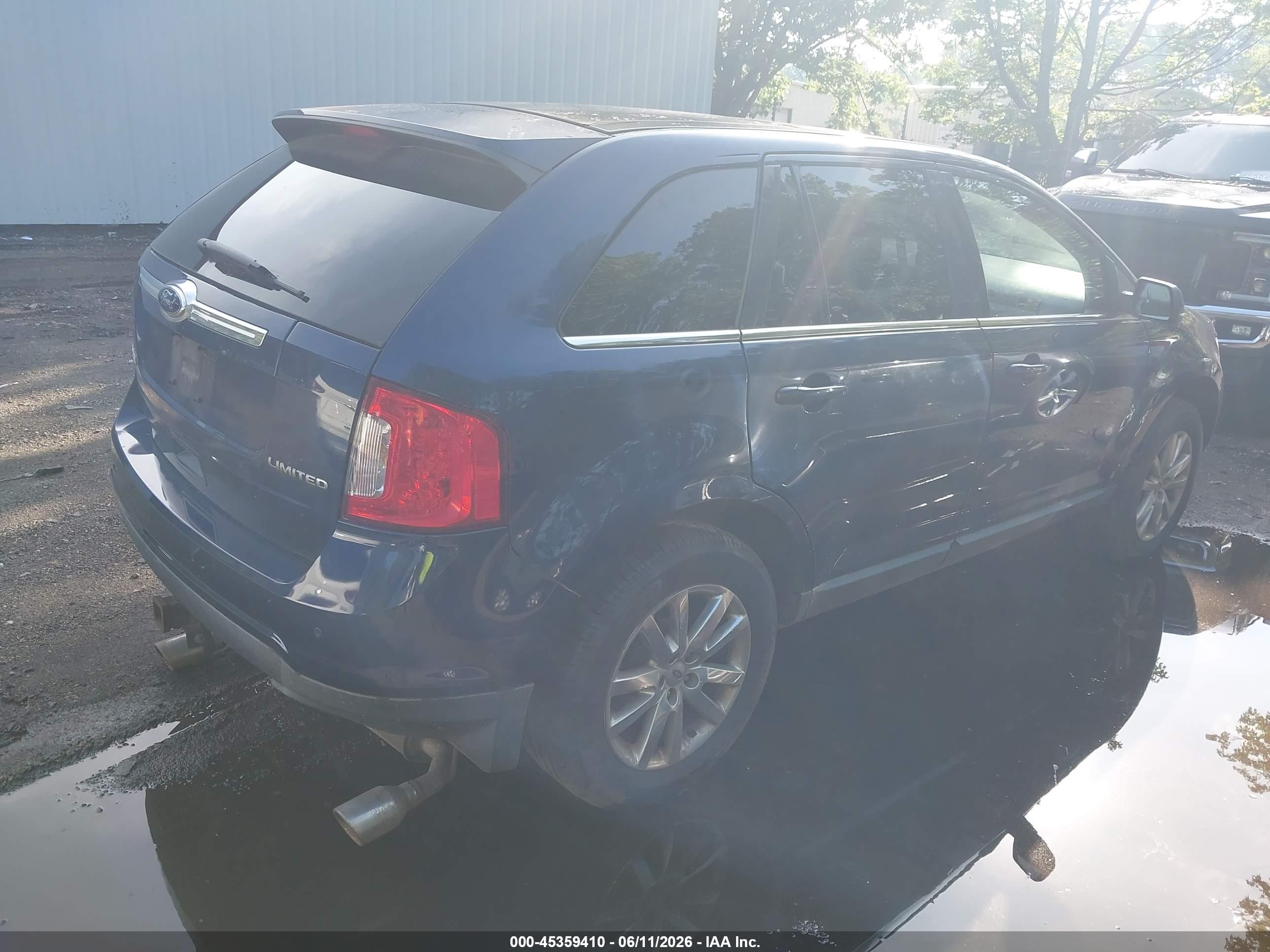 2012 Ford Edge Limited Dark Blue vin: 2FMDK3KC7CBA56987
