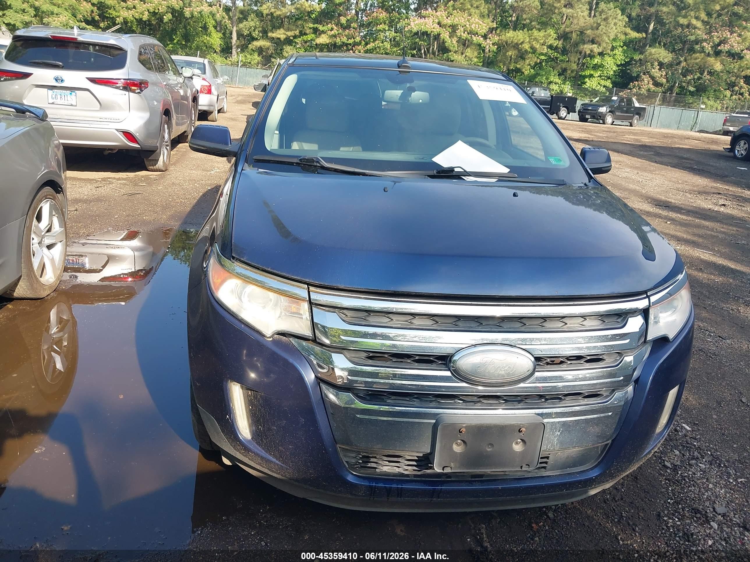 2012 Ford Edge Limited Dark Blue vin: 2FMDK3KC7CBA56987