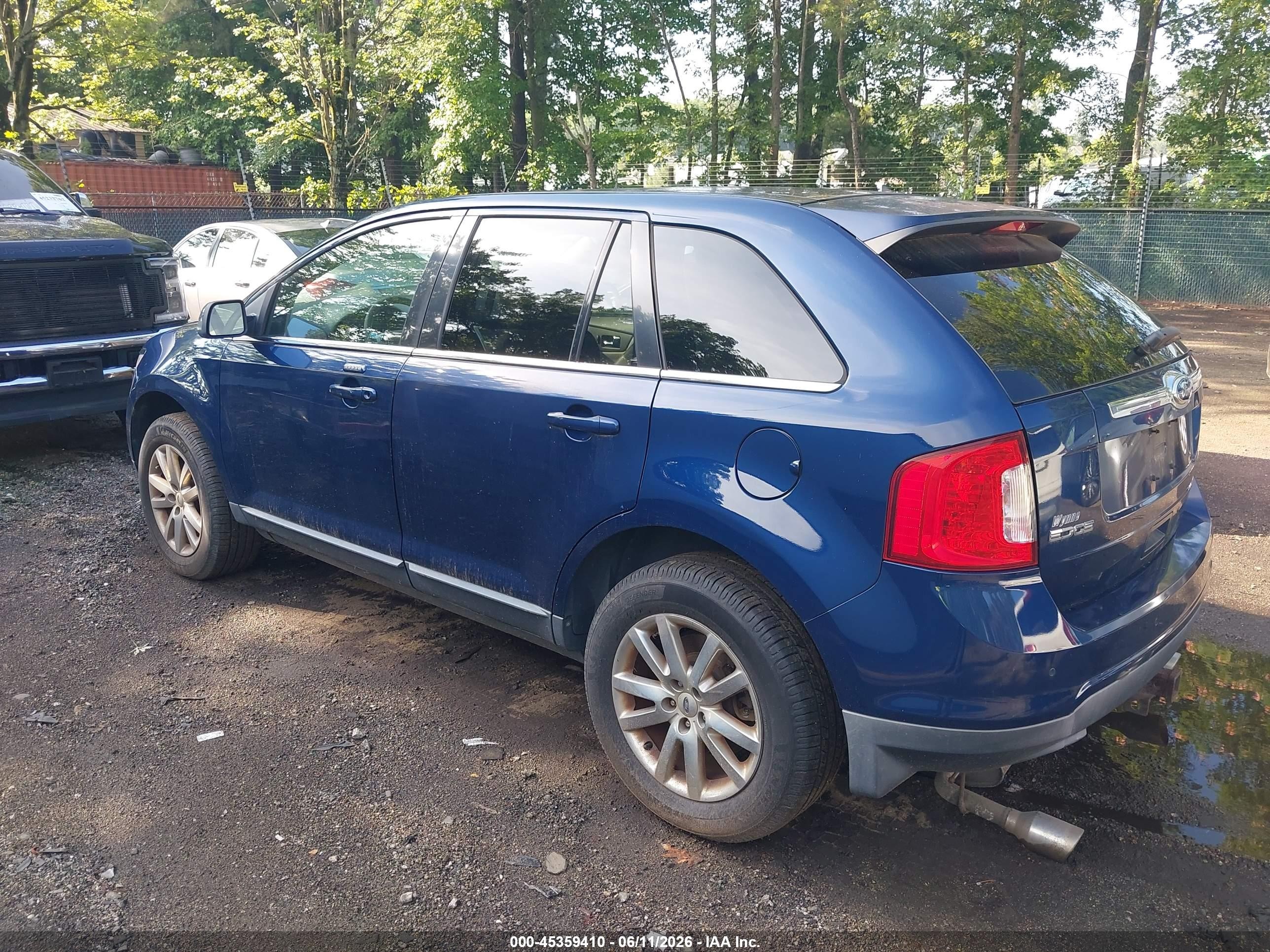 2012 Ford Edge Limited Dark Blue vin: 2FMDK3KC7CBA56987