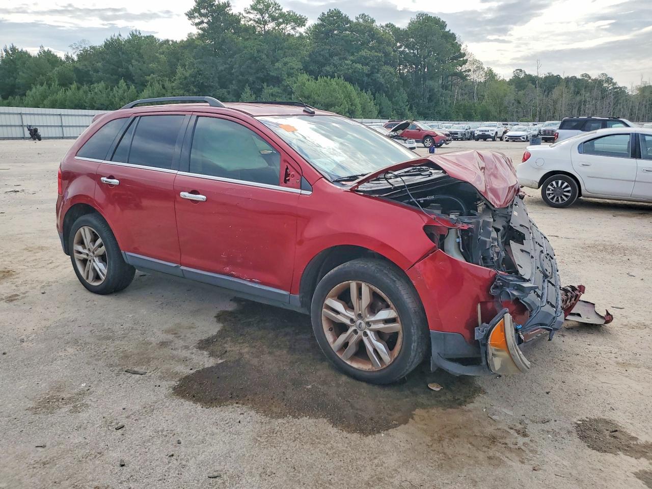 2013 Ford Edge Limited Red vin: 2FMDK3KC7DBA72656
