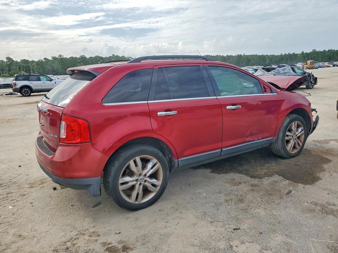 2013 Ford Edge Limited Red vin: 2FMDK3KC7DBA72656