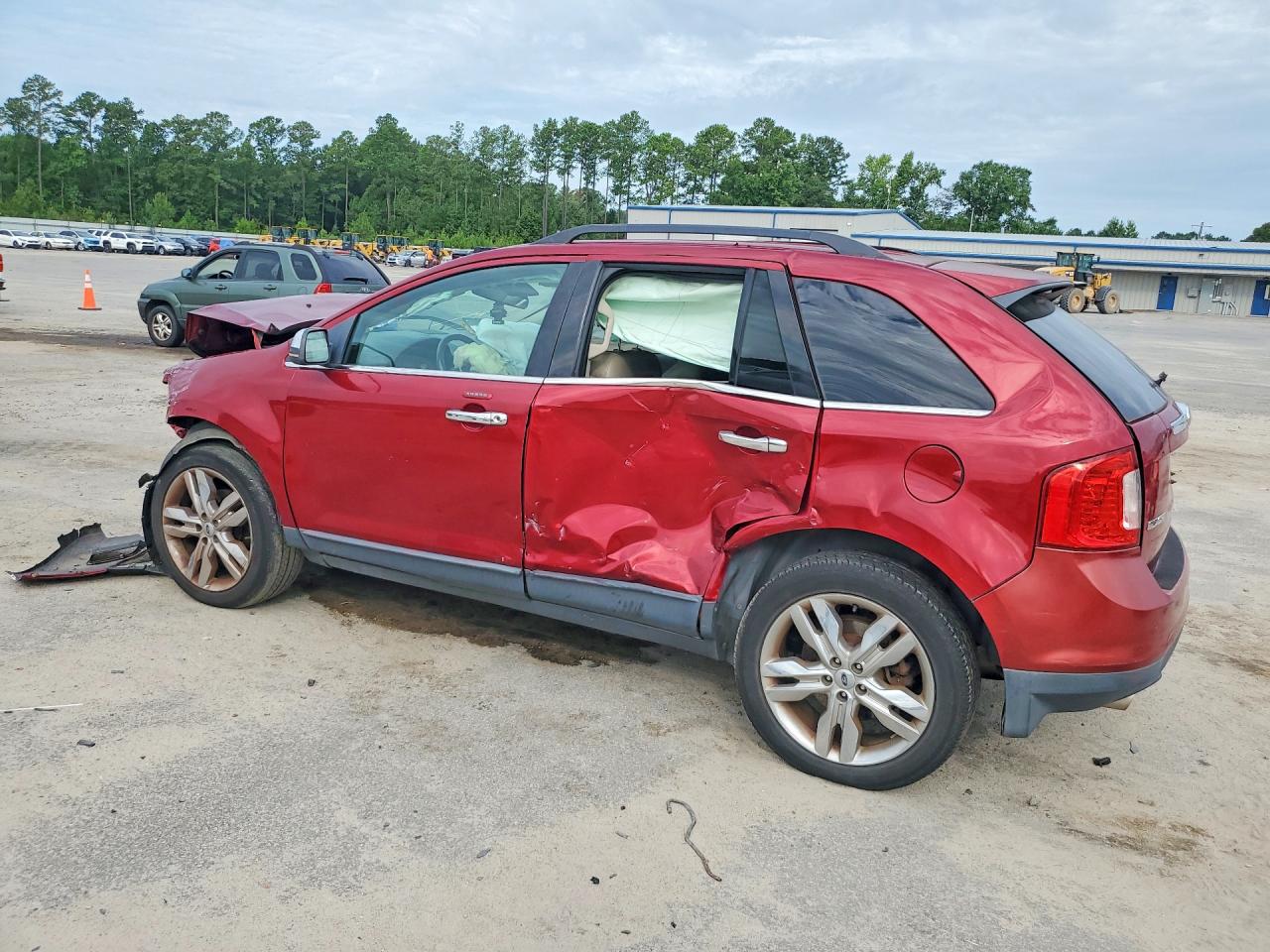 2013 Ford Edge Limited Red vin: 2FMDK3KC7DBA72656