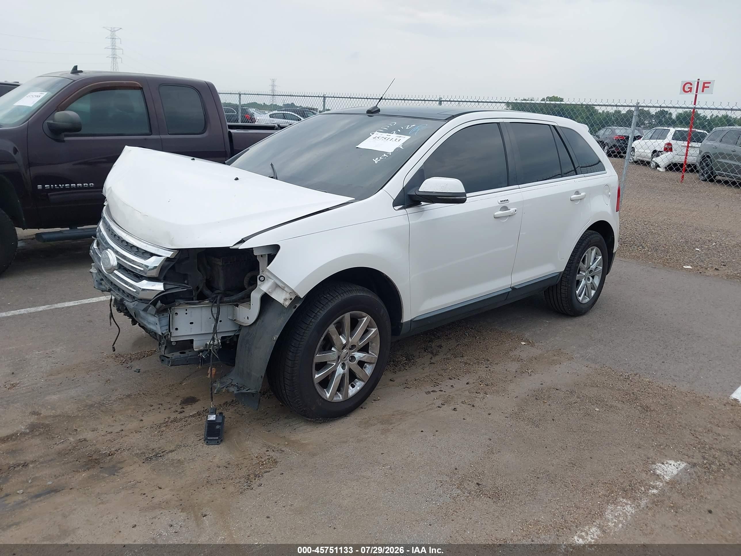 2013 Ford Edge Limited White vin: 2FMDK3KC7DBA85486