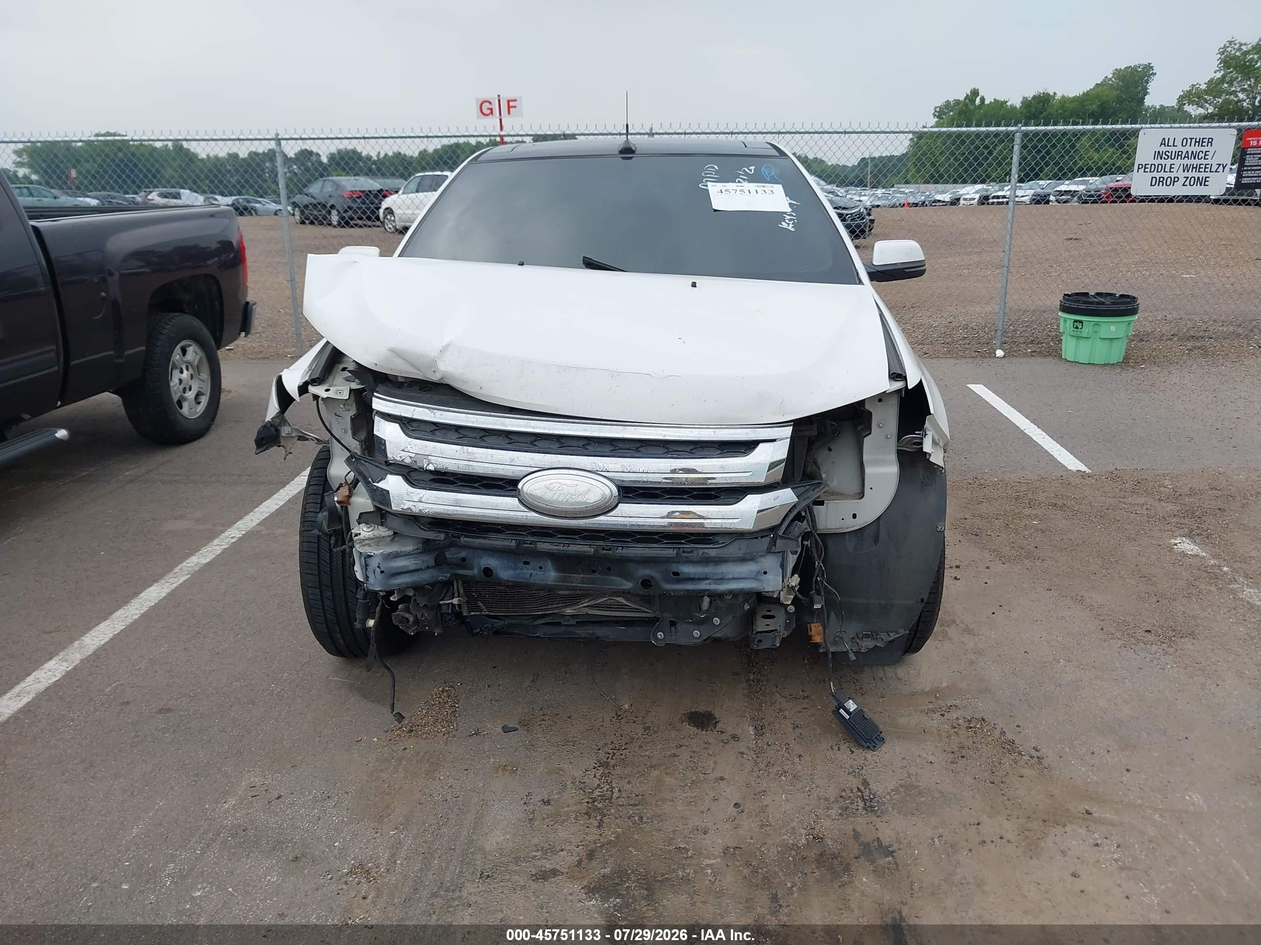 2013 Ford Edge Limited White vin: 2FMDK3KC7DBA85486