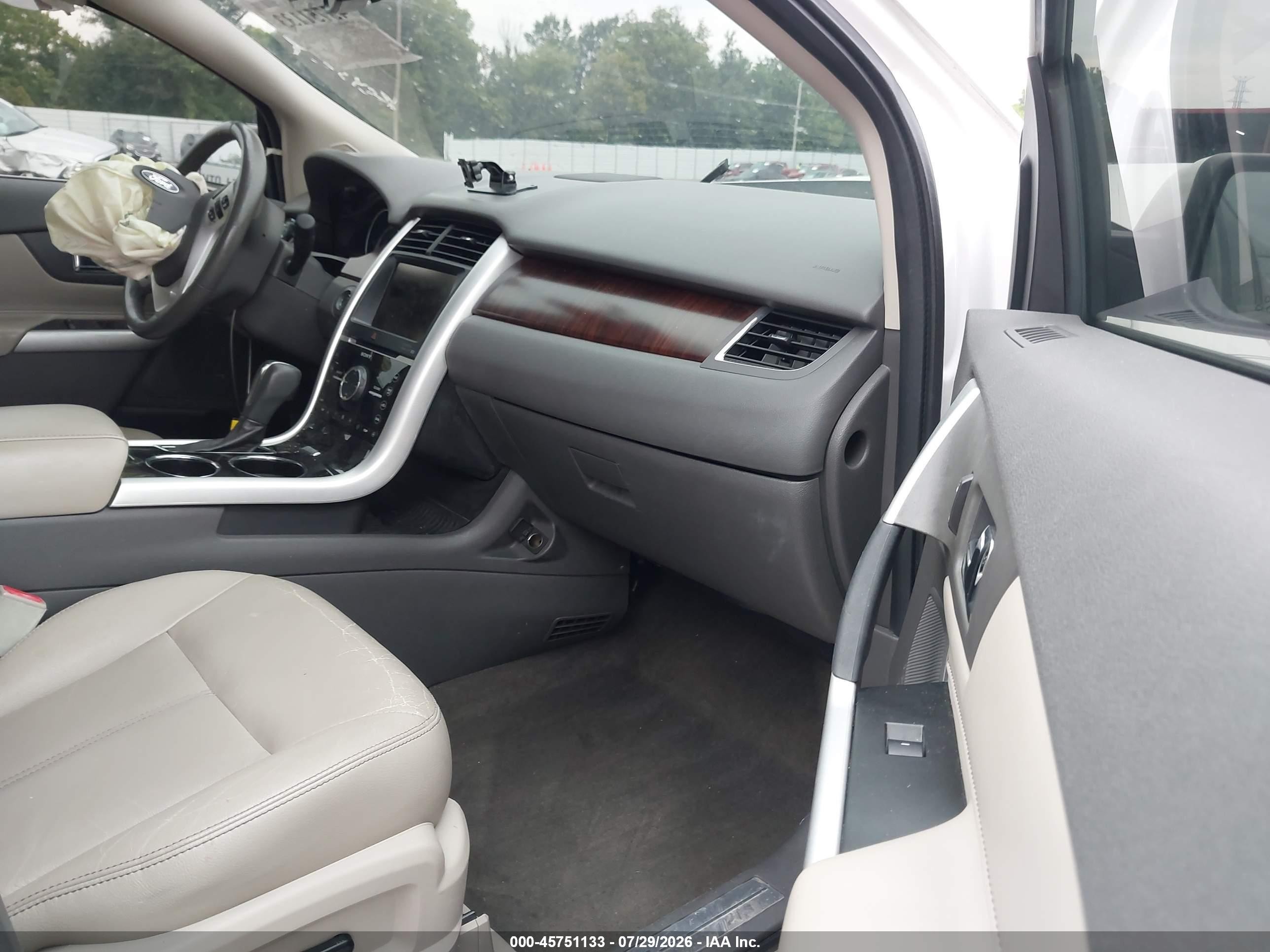 2013 Ford Edge Limited White vin: 2FMDK3KC7DBA85486