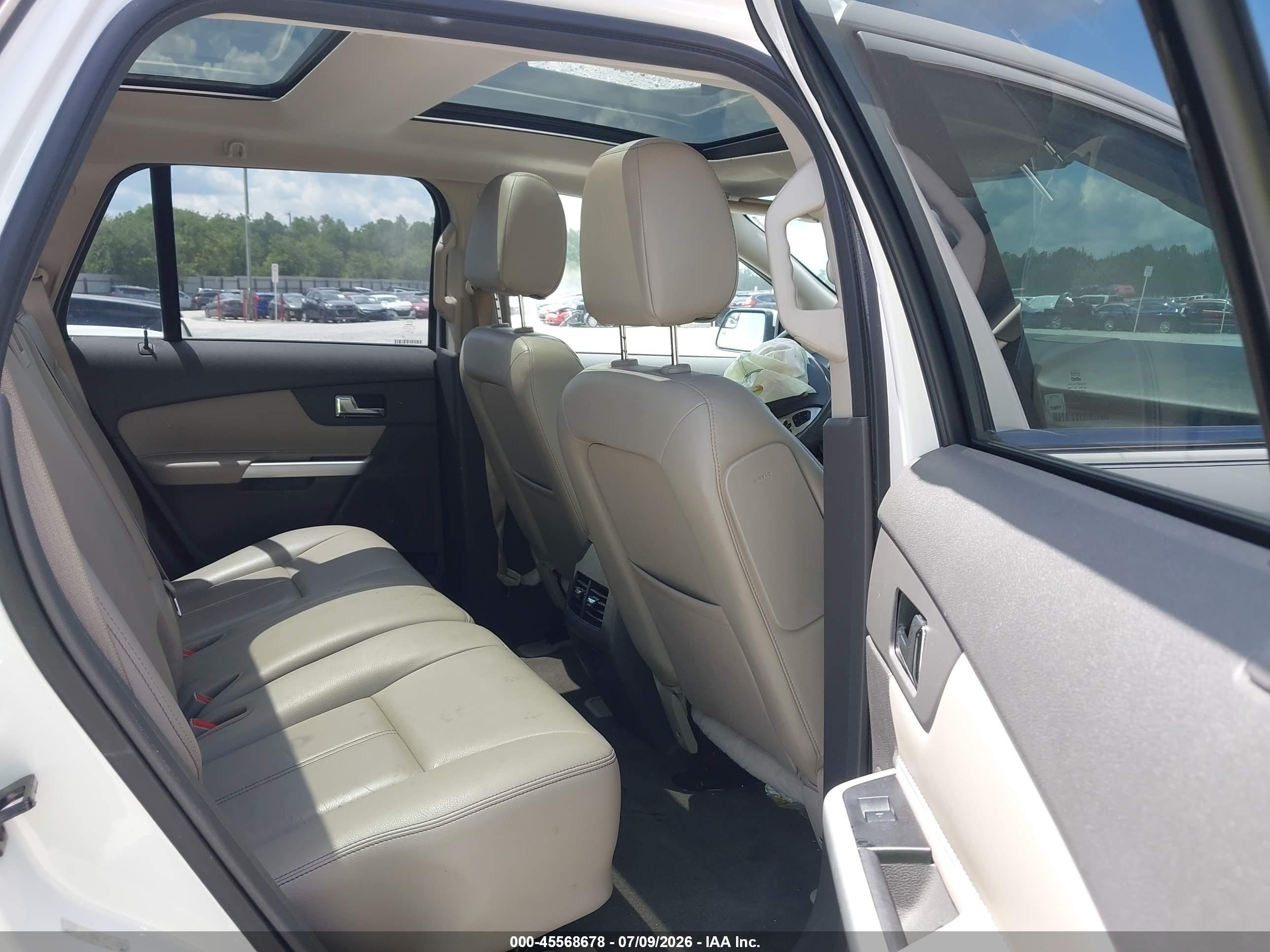 2013 Ford Edge Limited White vin: 2FMDK3KC7DBB24478