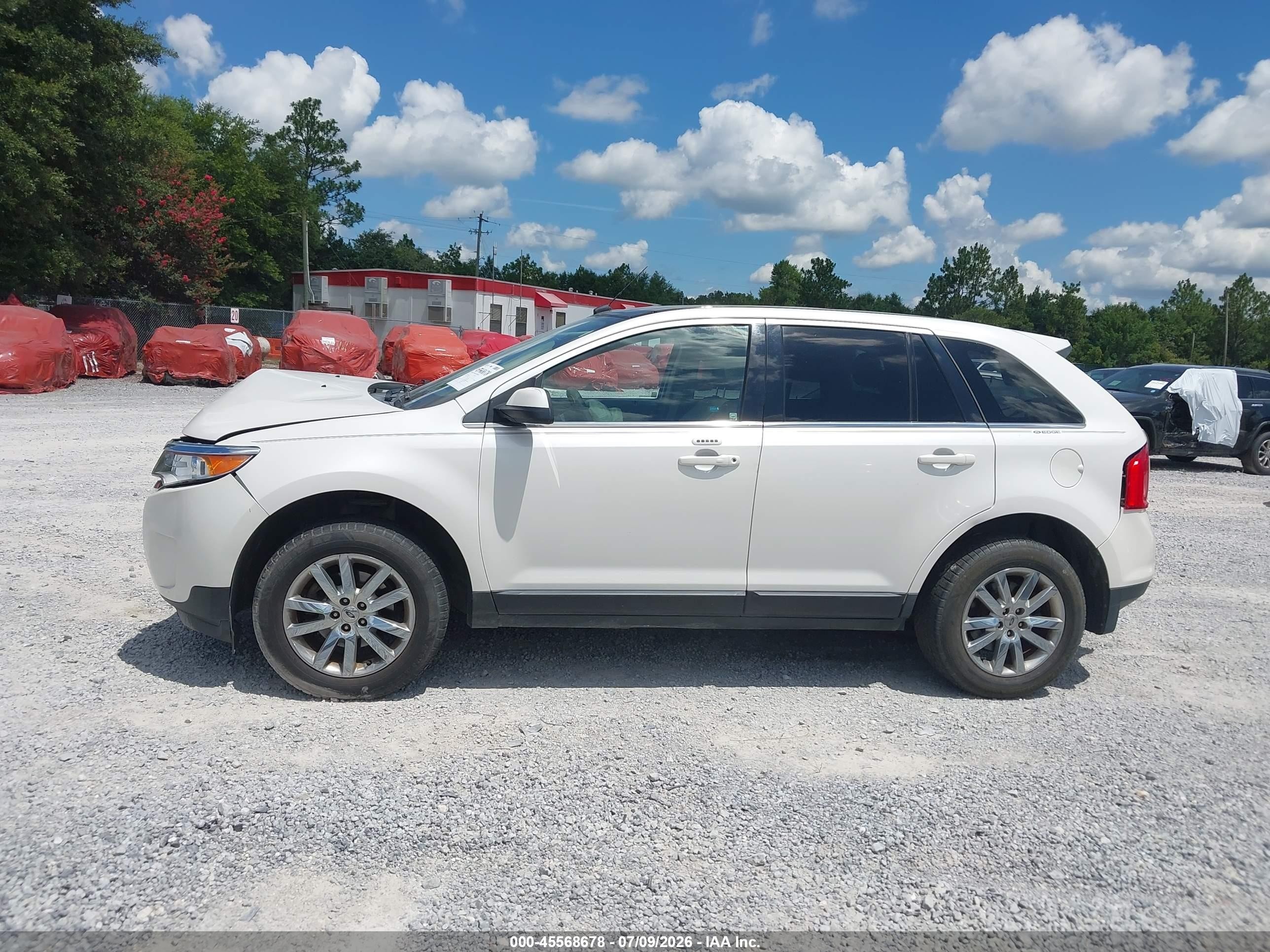 2013 Ford Edge Limited White vin: 2FMDK3KC7DBB24478