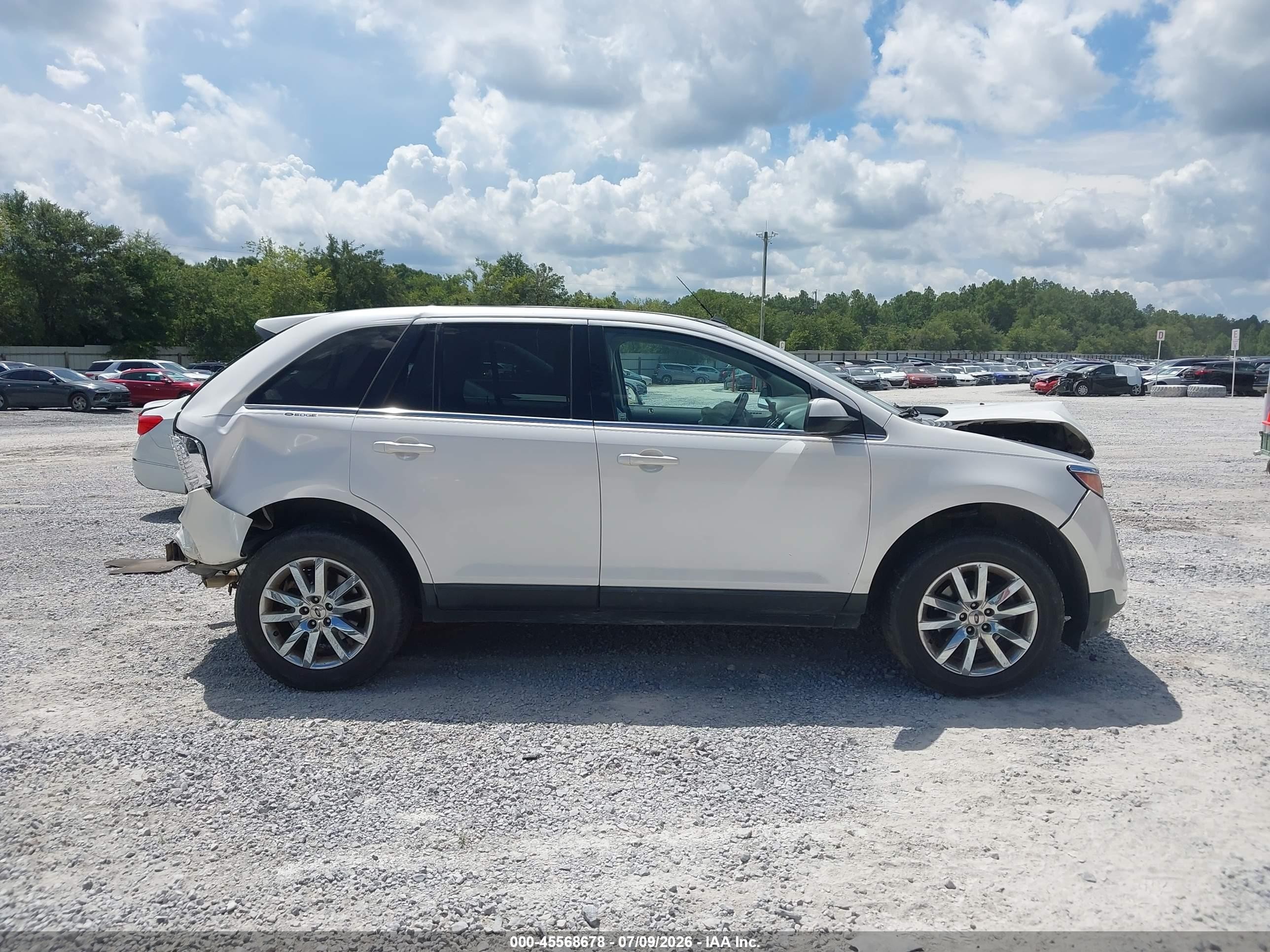 2013 Ford Edge Limited White vin: 2FMDK3KC7DBB24478