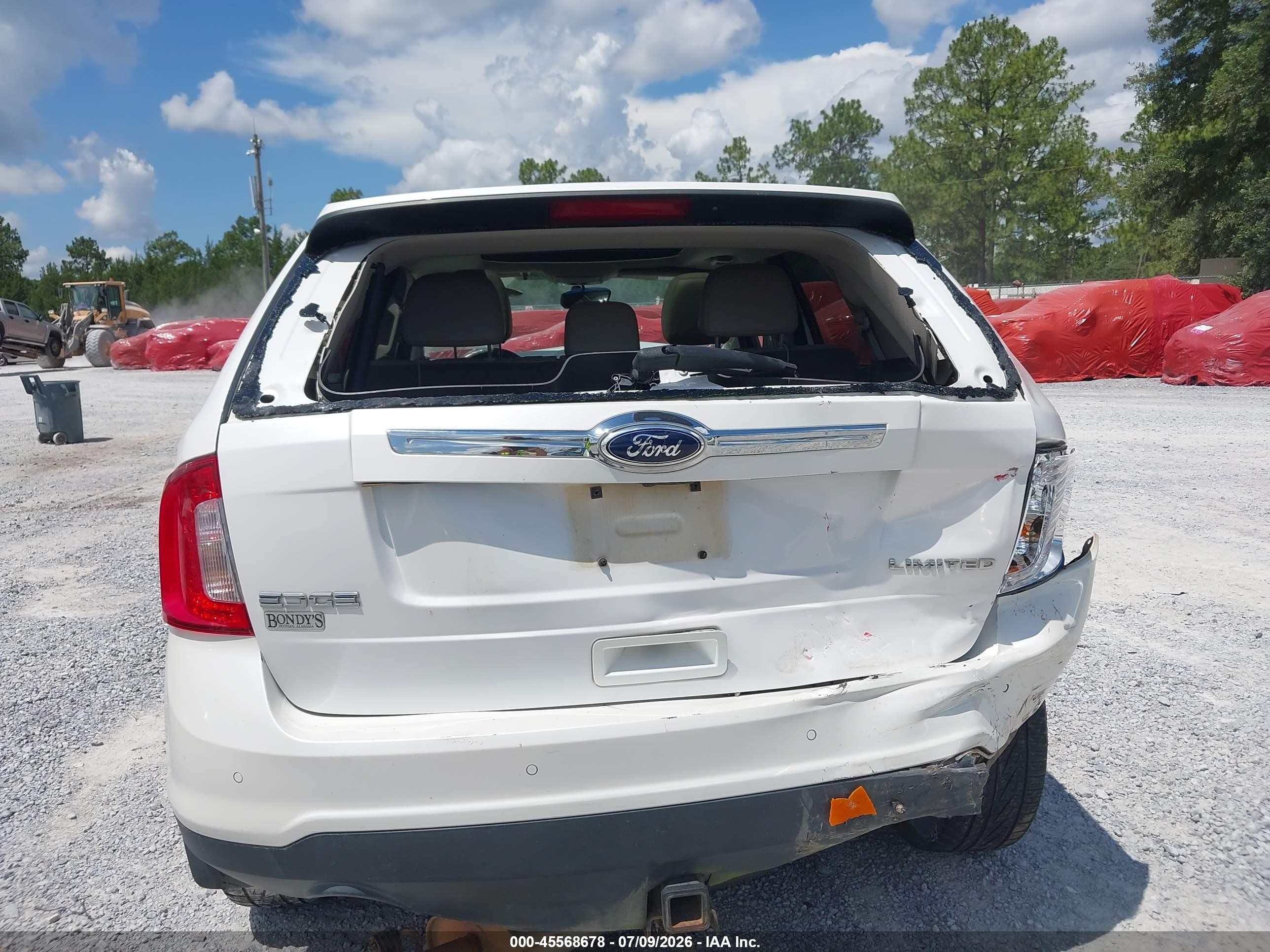 2013 Ford Edge Limited White vin: 2FMDK3KC7DBB24478