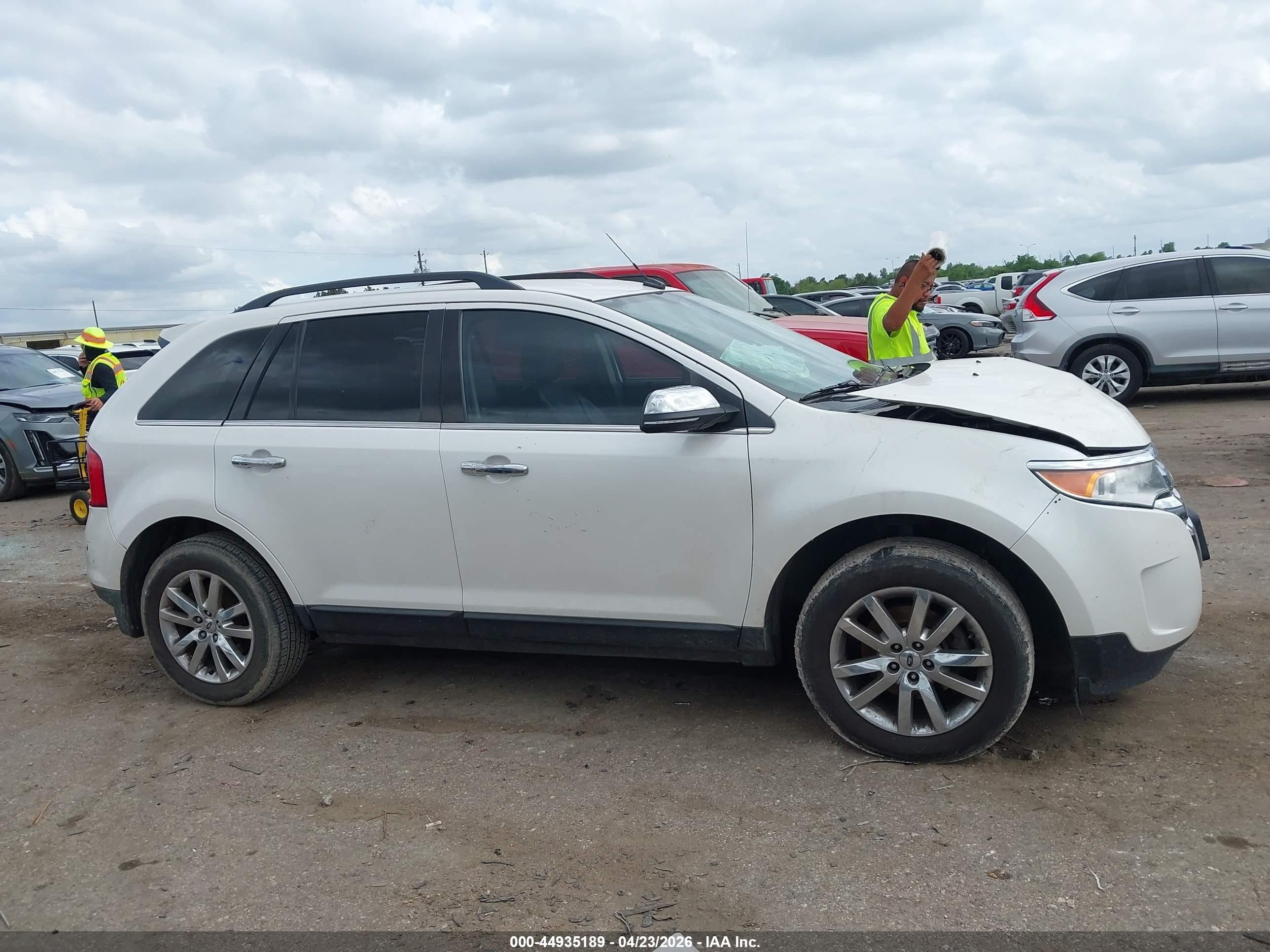 2013 Ford Edge Limited White vin: 2FMDK3KC7DBB25503