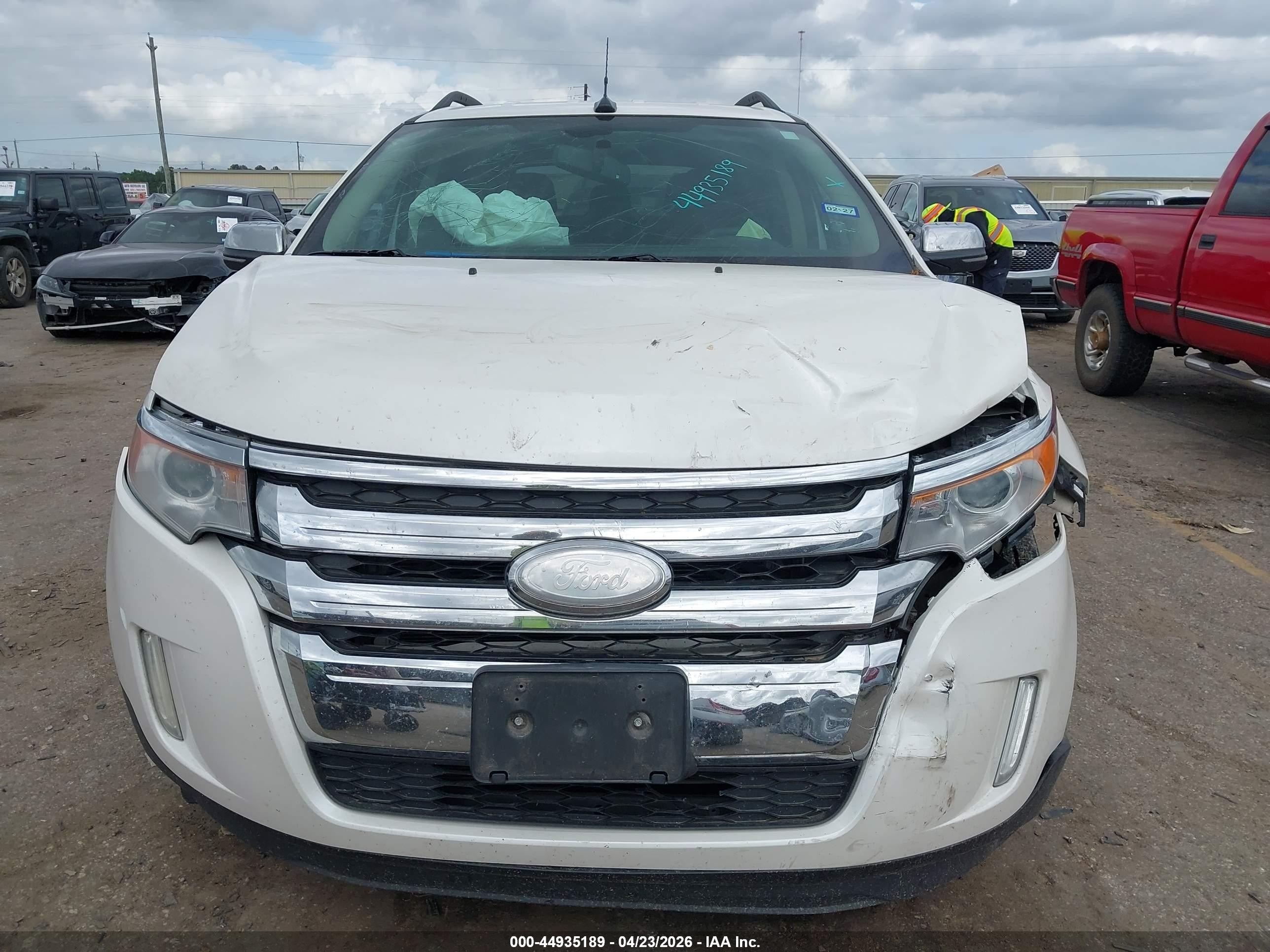2013 Ford Edge Limited White vin: 2FMDK3KC7DBB25503