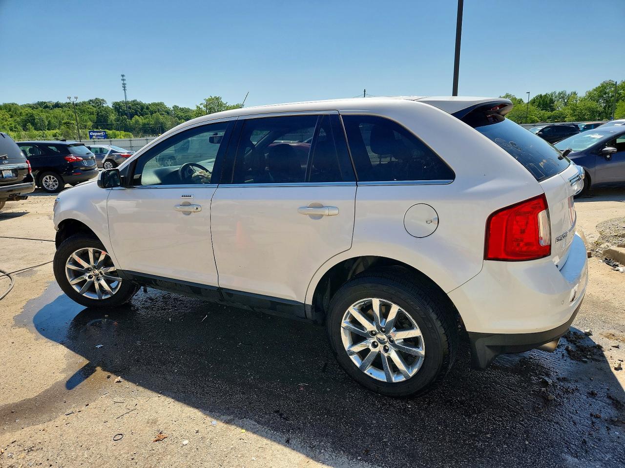 2013 Ford Edge Limited White vin: 2FMDK3KC7DBB71106