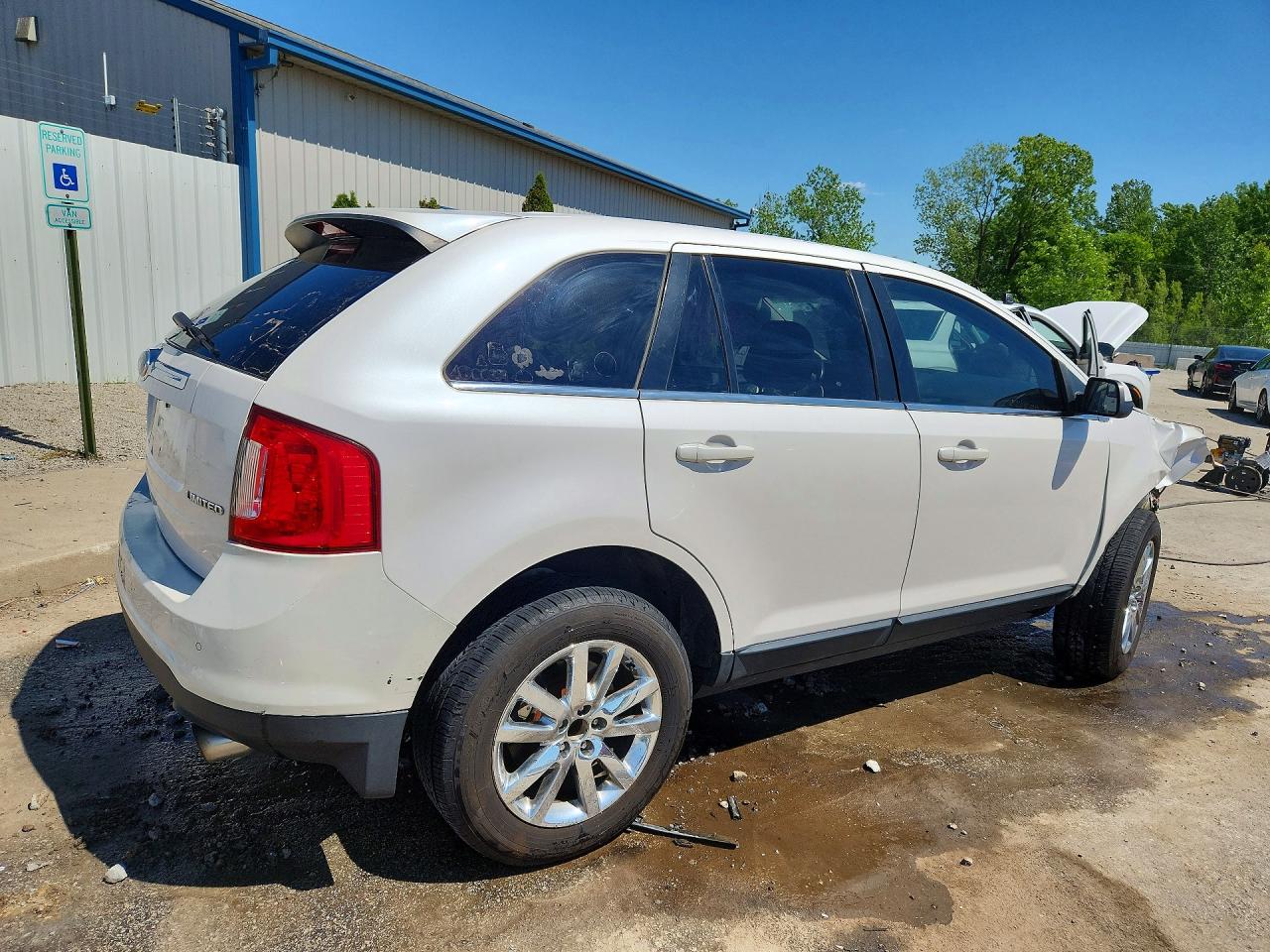 2013 Ford Edge Limited White vin: 2FMDK3KC7DBB71106
