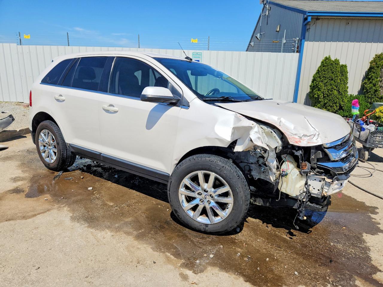 2013 Ford Edge Limited White vin: 2FMDK3KC7DBB71106
