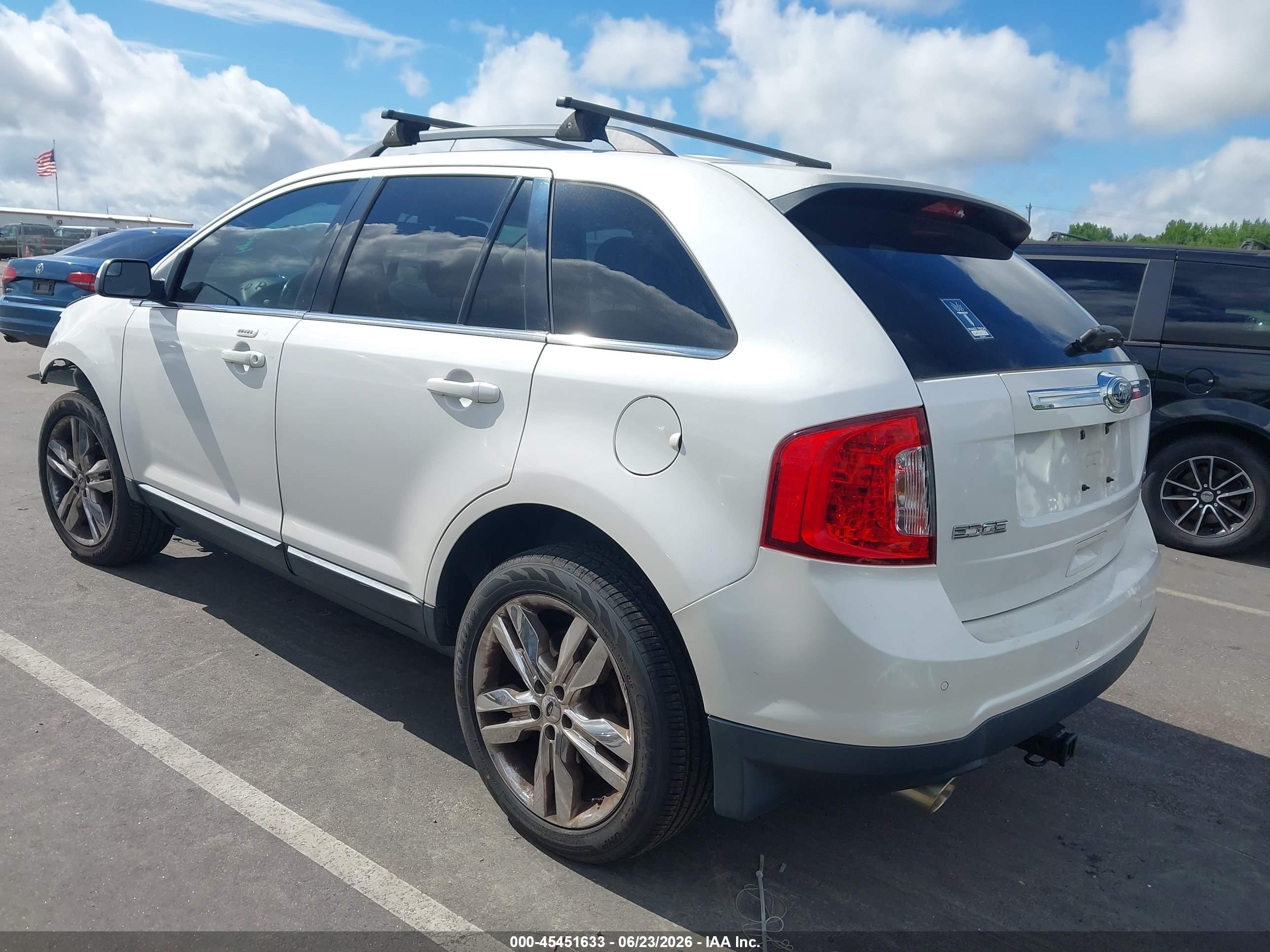 2013 Ford Edge Limited Белый vin: 2FMDK3KC7DBC57029