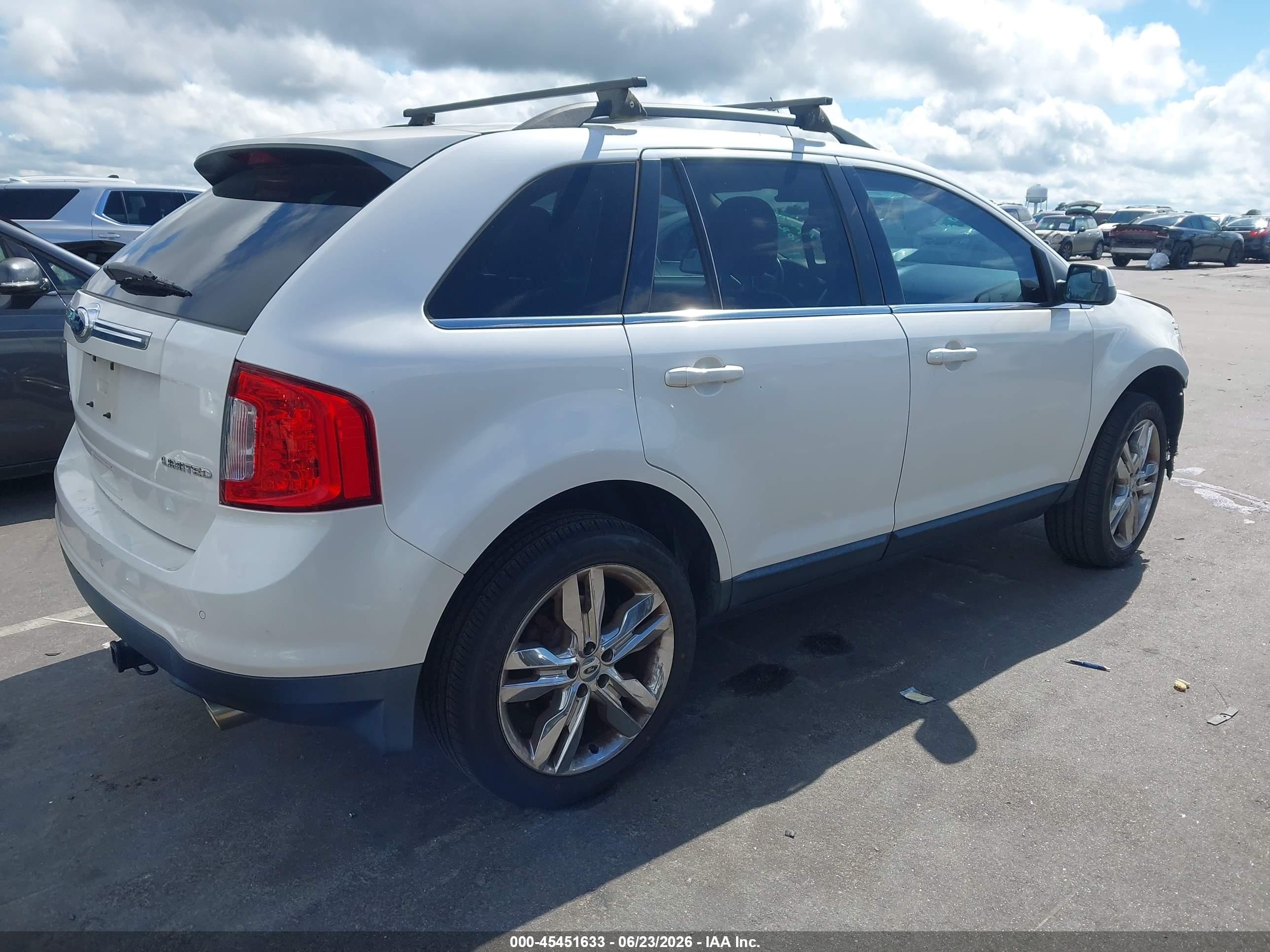 2013 Ford Edge Limited Белый vin: 2FMDK3KC7DBC57029
