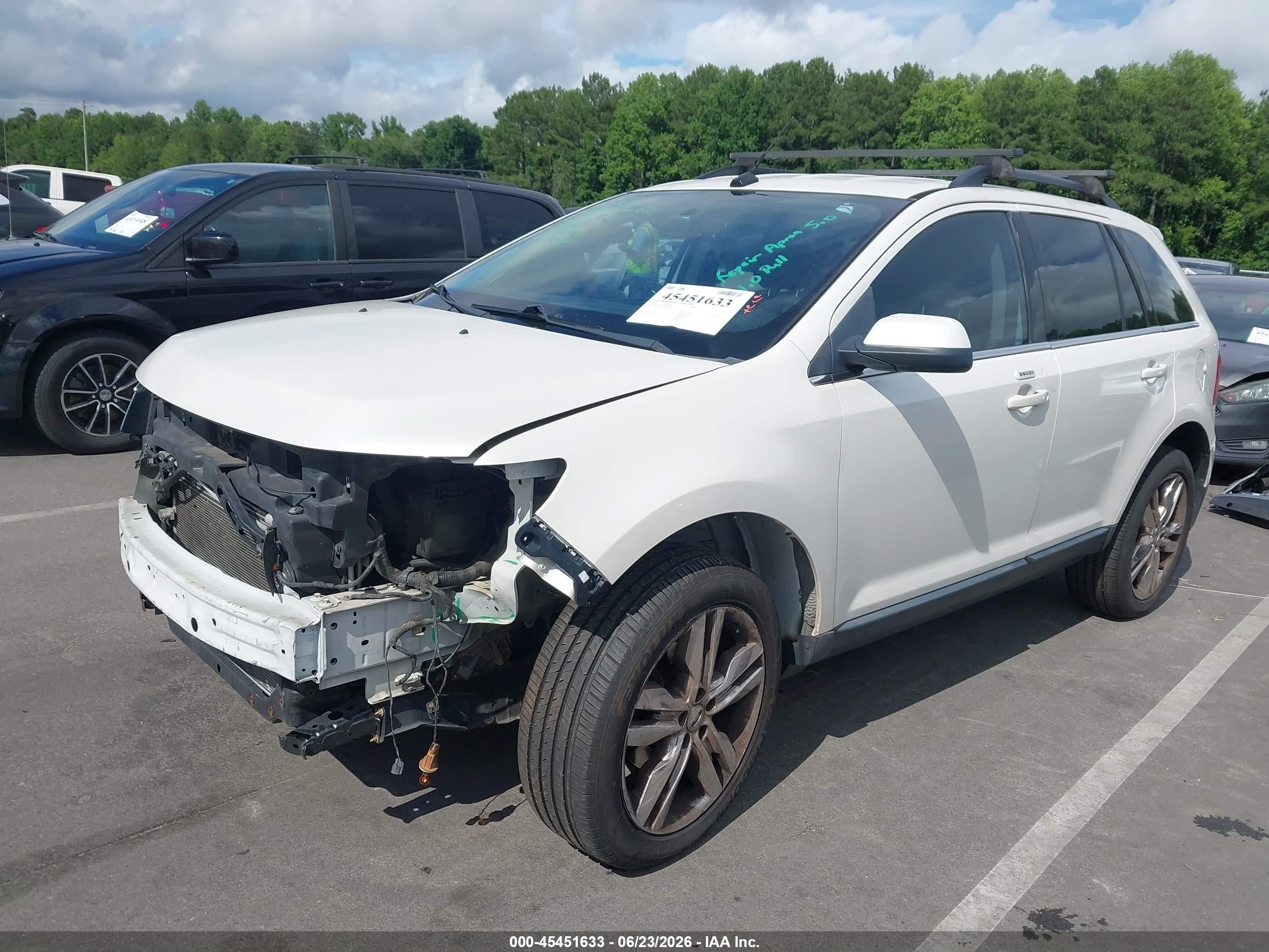 2013 Ford Edge Limited Белый vin: 2FMDK3KC7DBC57029