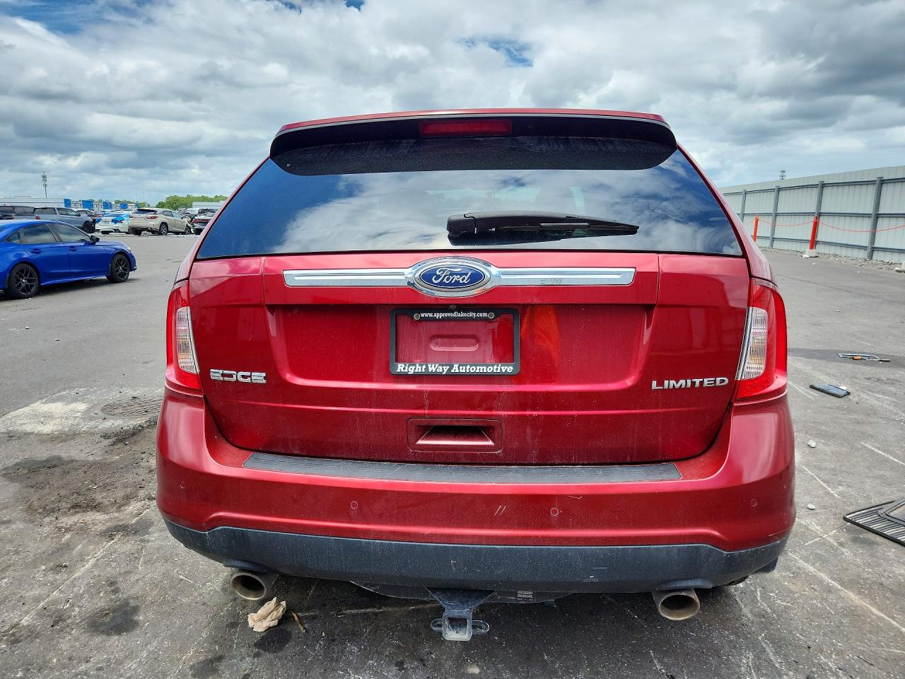 2013 Ford Edge Limited Burgundy vin: 2FMDK3KC7DBE31164