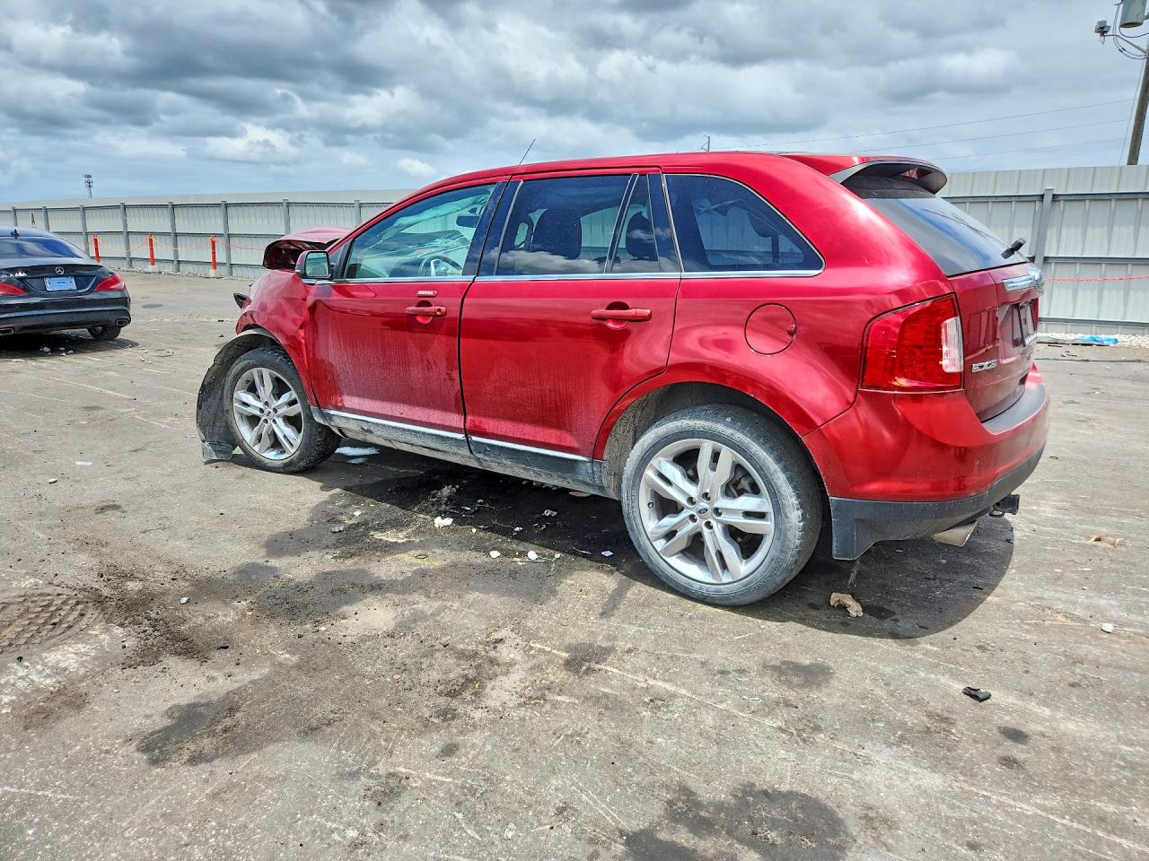 2013 Ford Edge Limited Burgundy vin: 2FMDK3KC7DBE31164