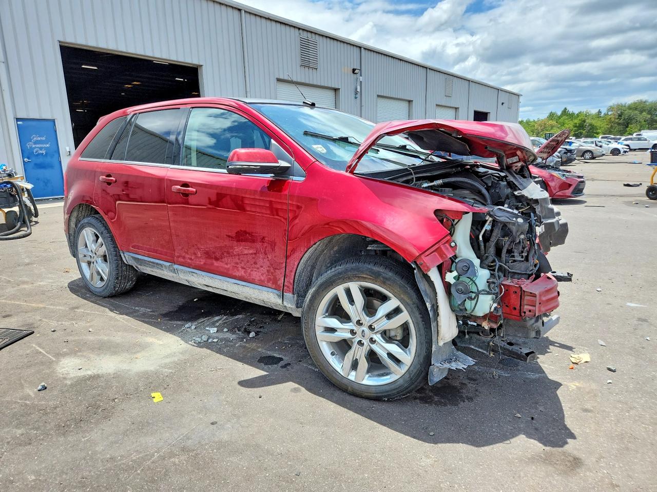 2013 Ford Edge Limited Burgundy vin: 2FMDK3KC7DBE31164