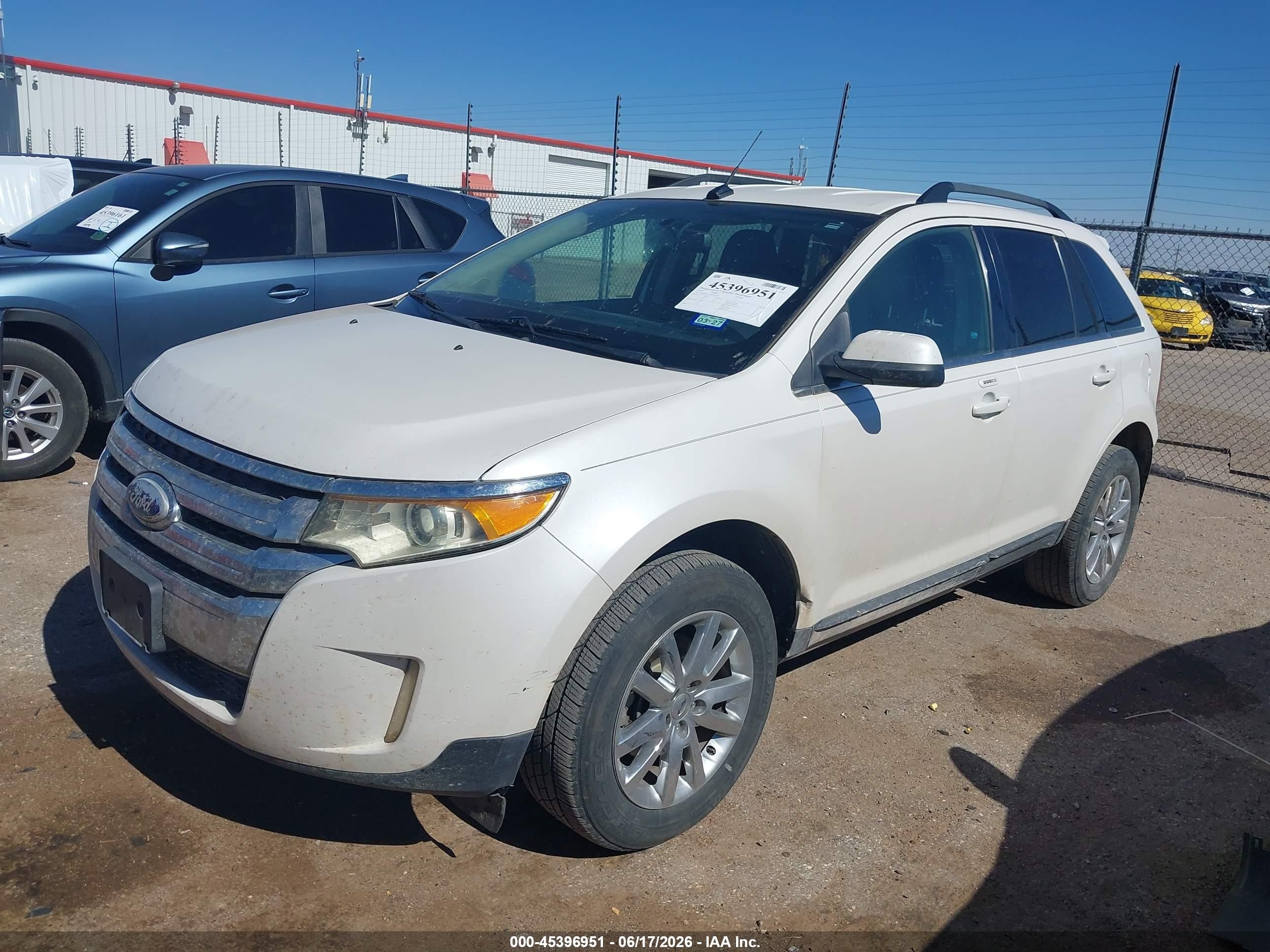 2014 Ford Edge Limited White vin: 2FMDK3KC7EBA33678
