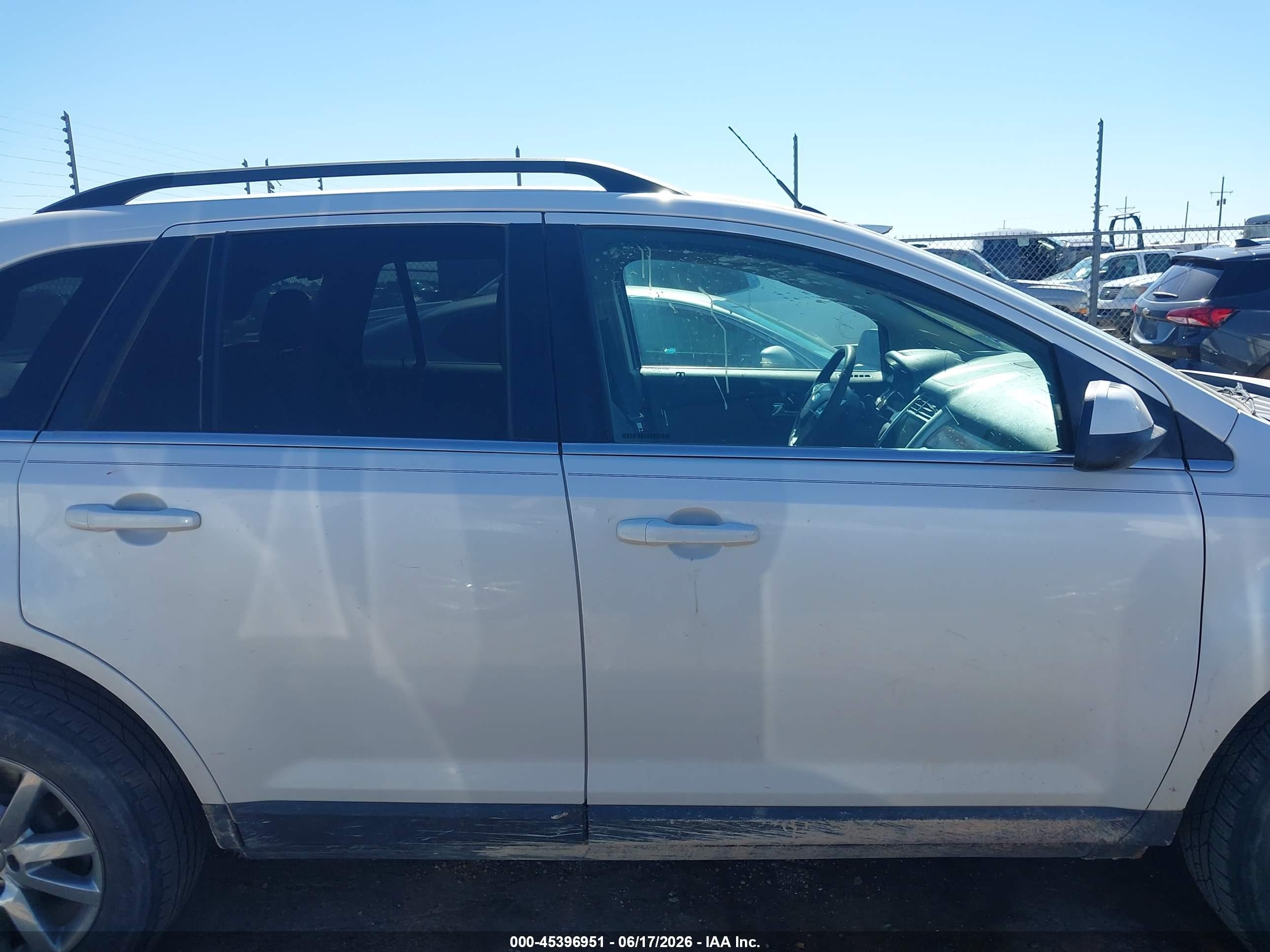 2014 Ford Edge Limited White vin: 2FMDK3KC7EBA33678
